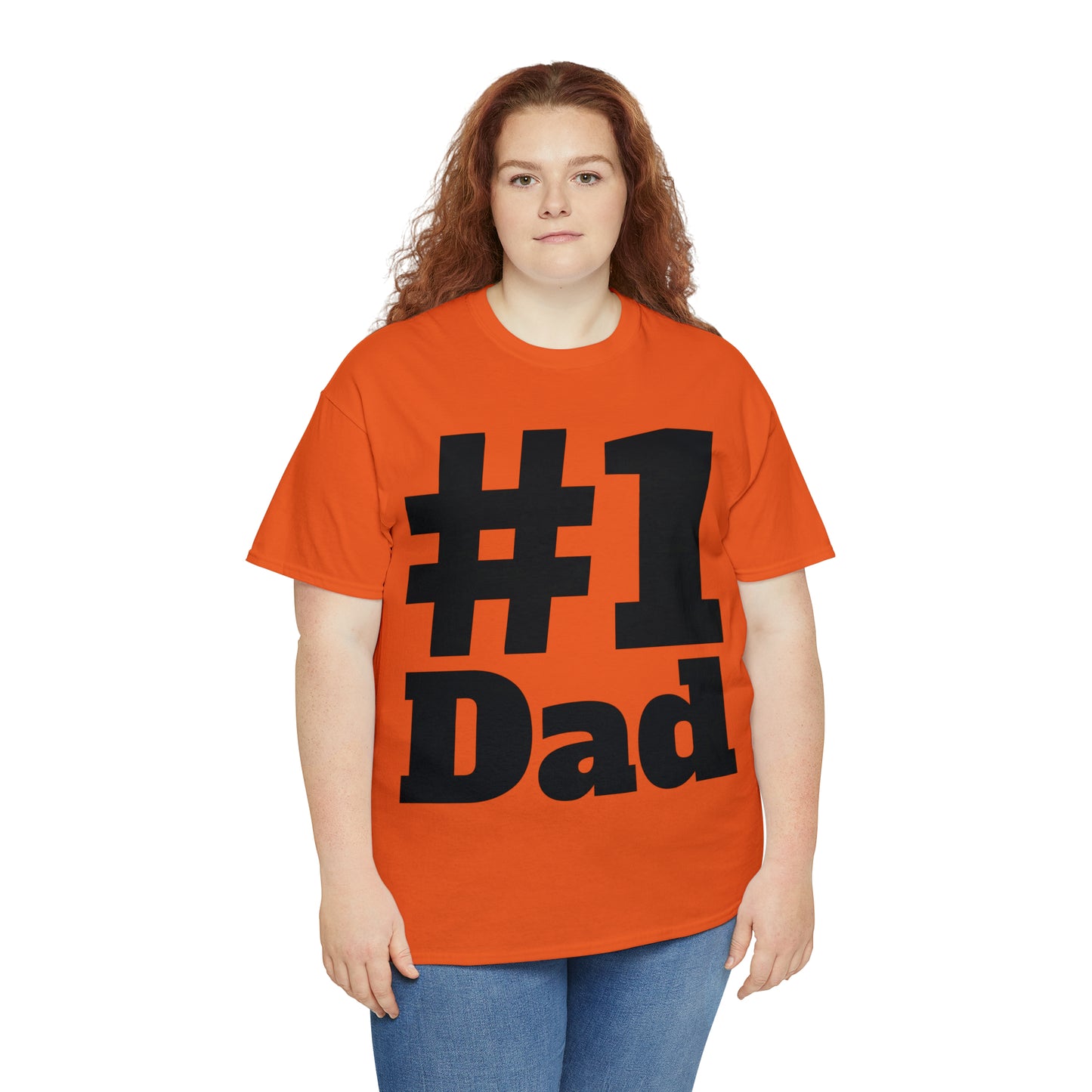 #1 Dad - Happy Fathers Day Special - Unisex Heavy Cotton Tee