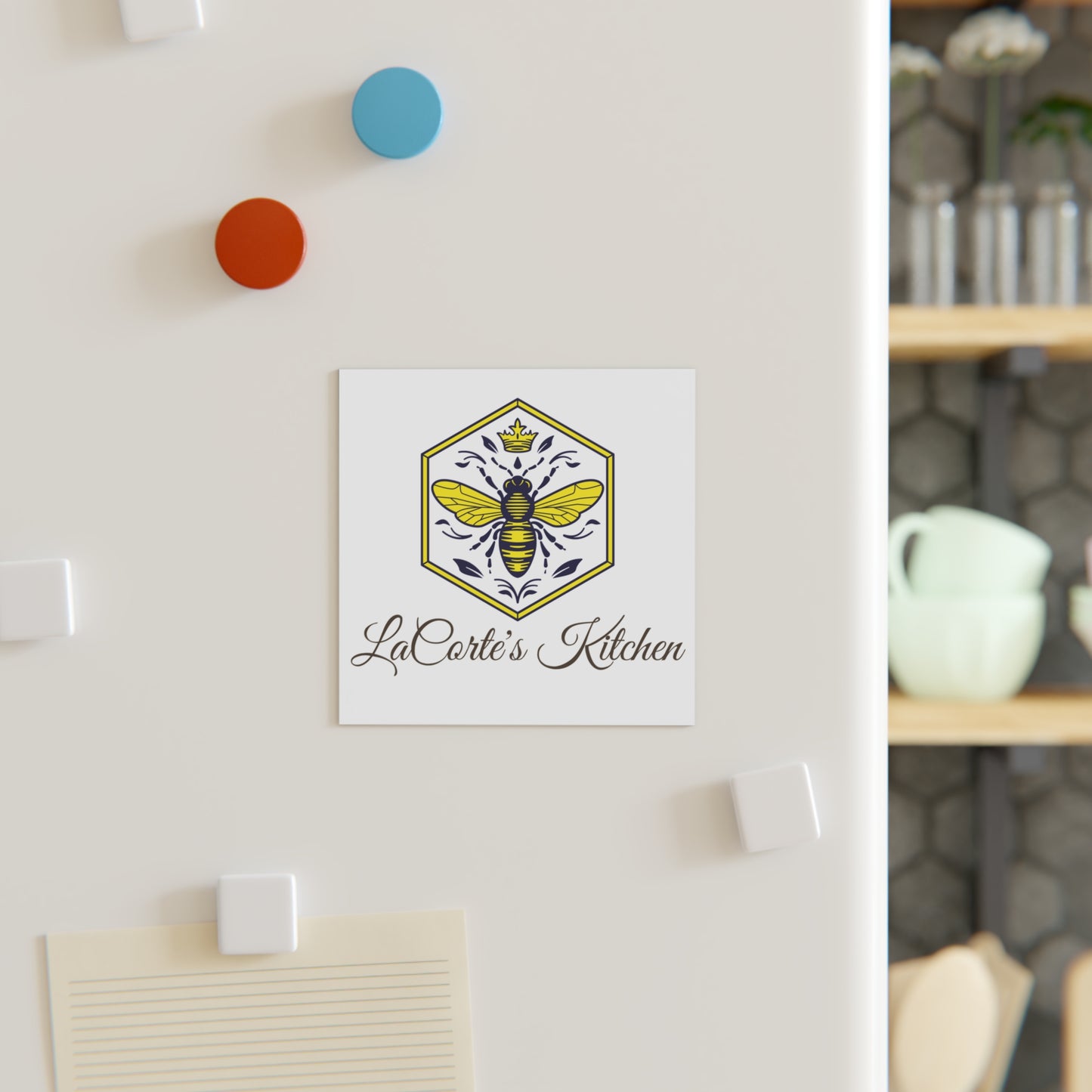 Bee-Themed Kitchen Magnet - Rustic Home Decor, Gifts for Chefs, Wedding Favors, Kitchen Wall Art, Unique Kitchen Gifts