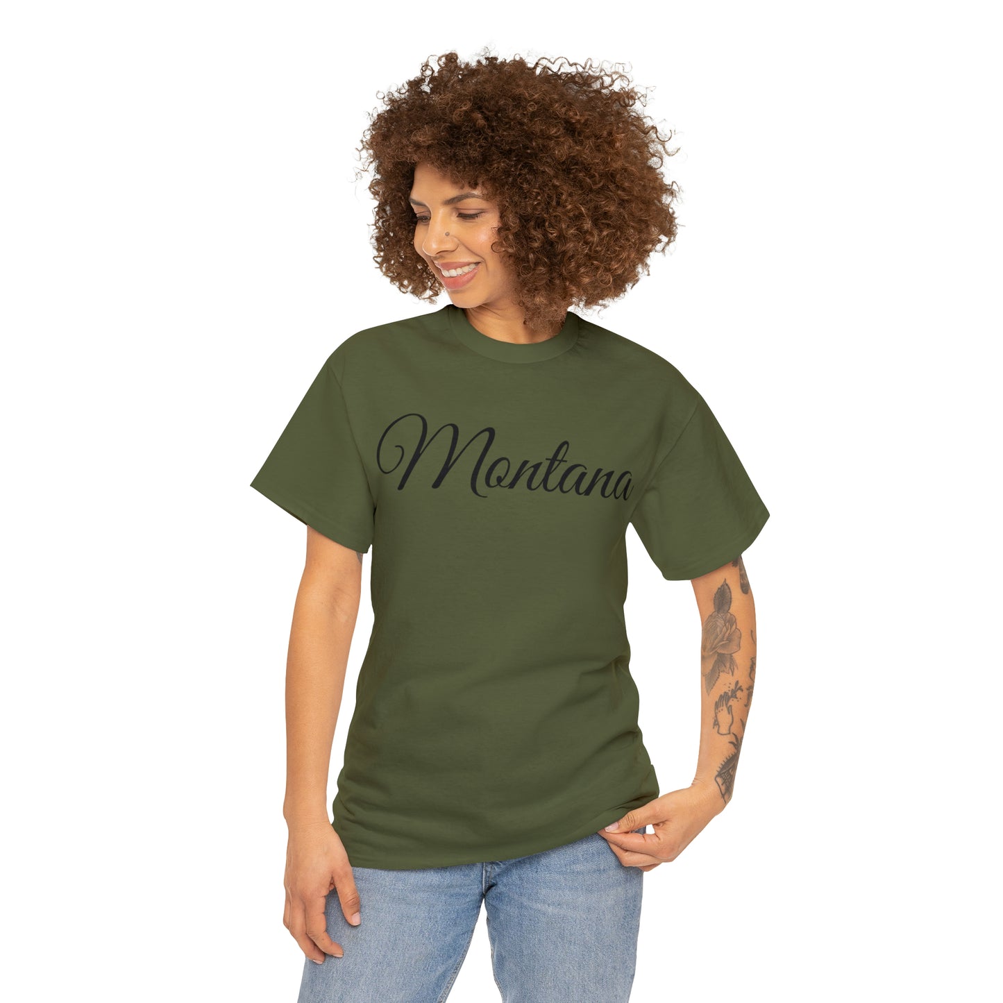 Montana Wild Horses - Unisex Heavy Cotton Tee