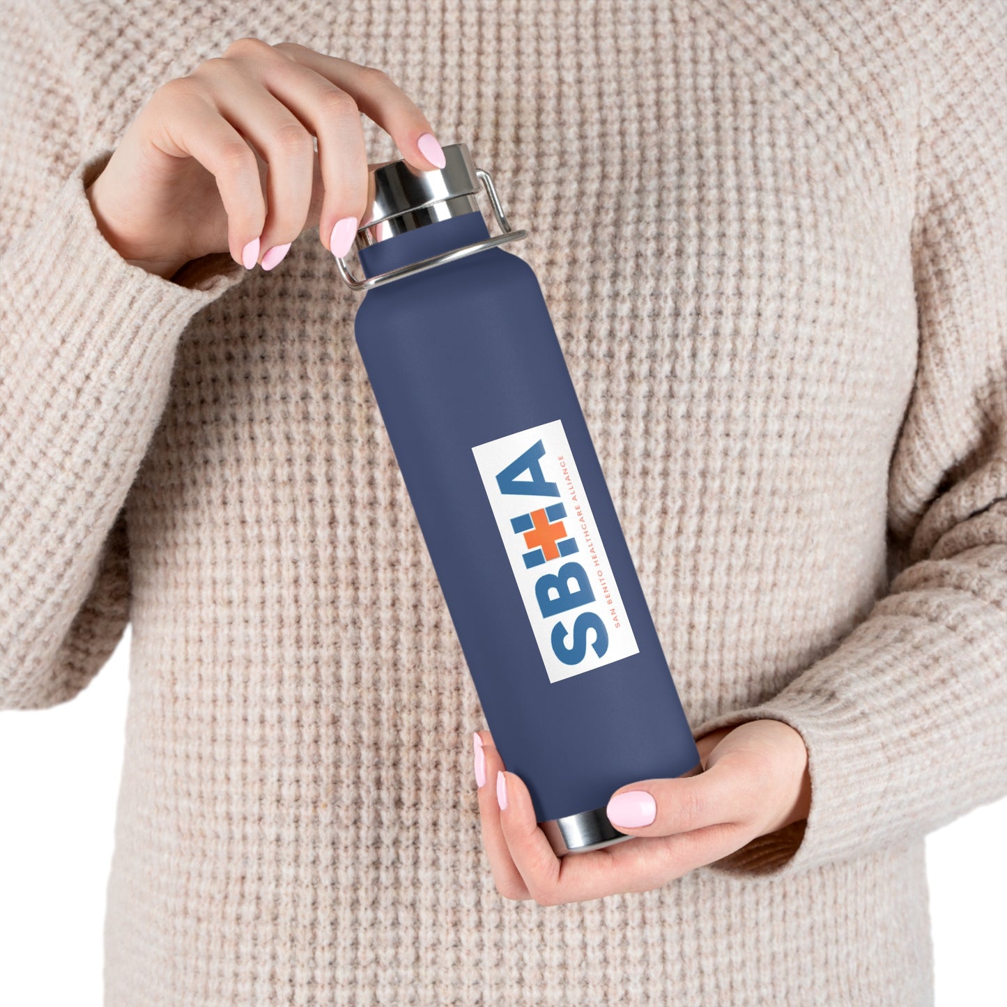 SBHA - Copper Vacuum Insulated Bottle, 22oz vertical