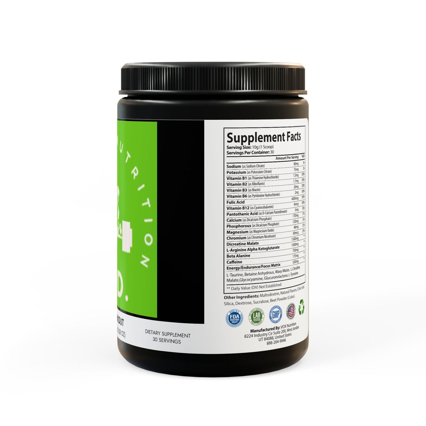 TRLD - Pre-Workout Supplement, Watermelon (300g, 10.58oz)