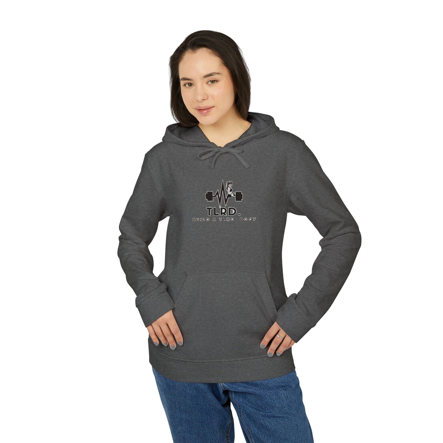 TLRD - Adidas Unisex Fleece Hoodie - Build a T.L.R.D. Body Workout Sweatshirt