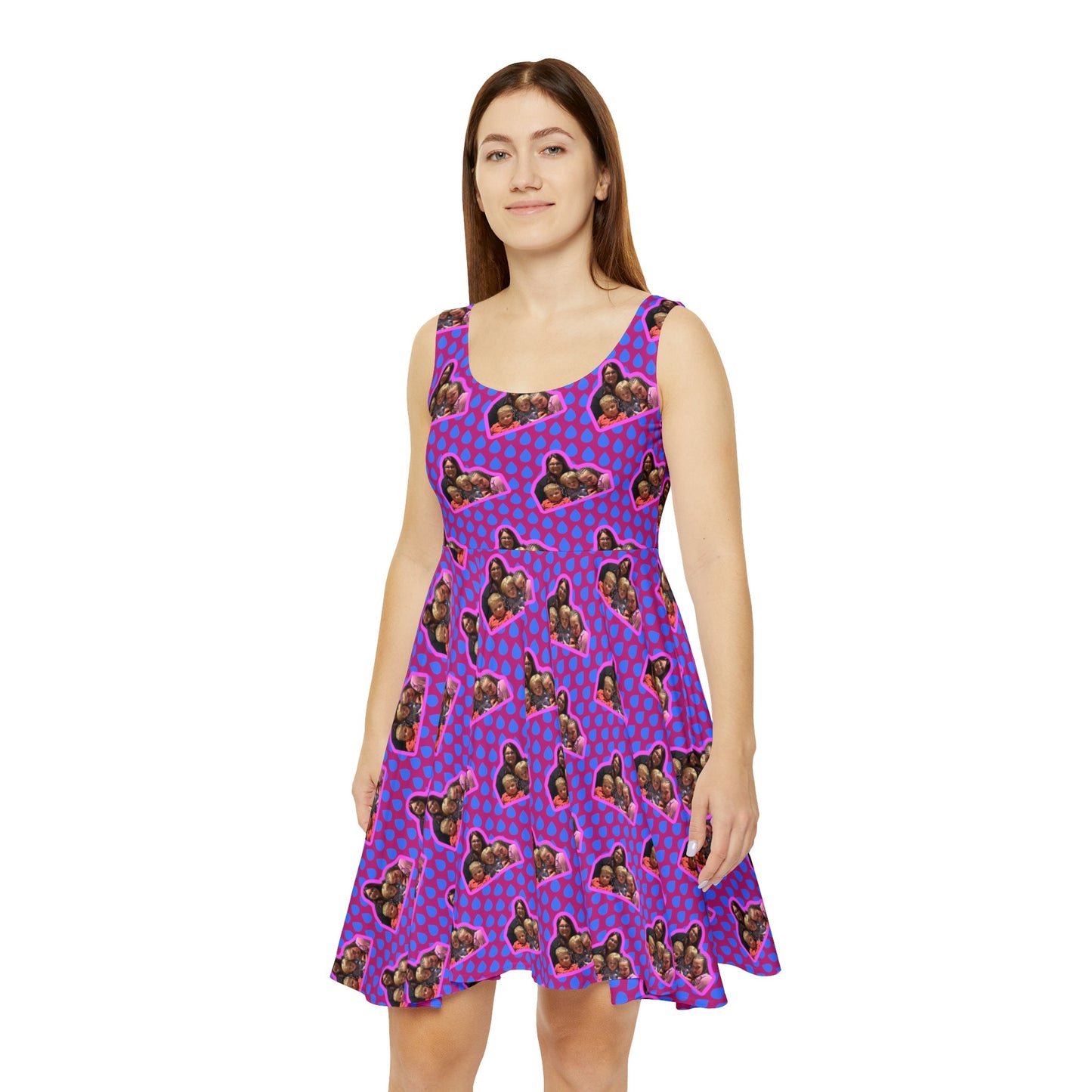 Meemaw grand babies - Women's Skater Dress (AOP)