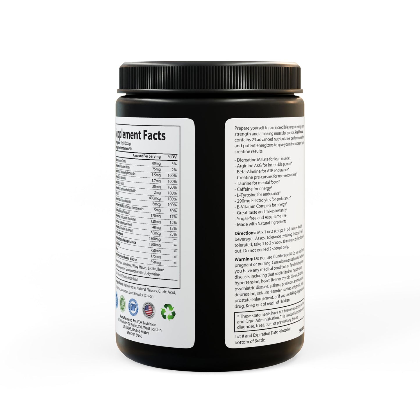 TRLD - Pre-Workout Supplement, Watermelon (300g, 10.58oz)