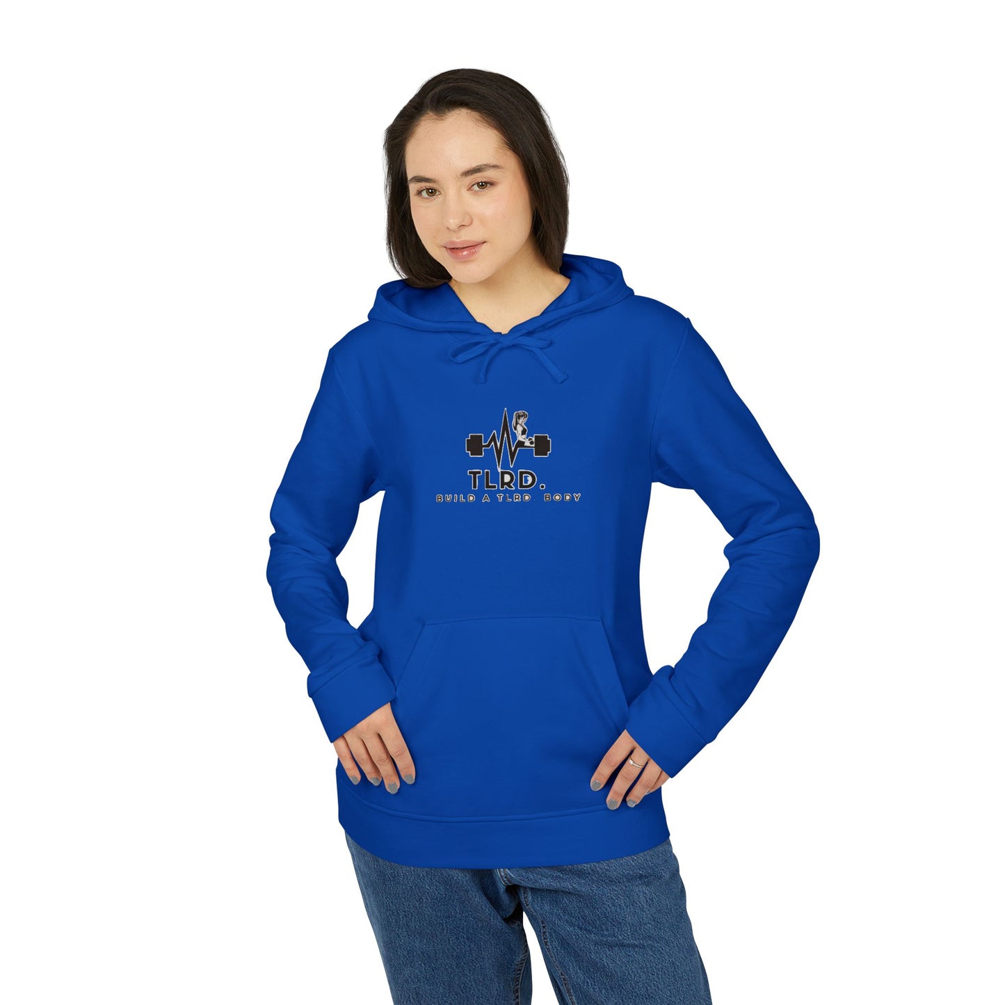 TLRD - Adidas Unisex Fleece Hoodie - Build a T.L.R.D. Body Workout Sweatshirt
