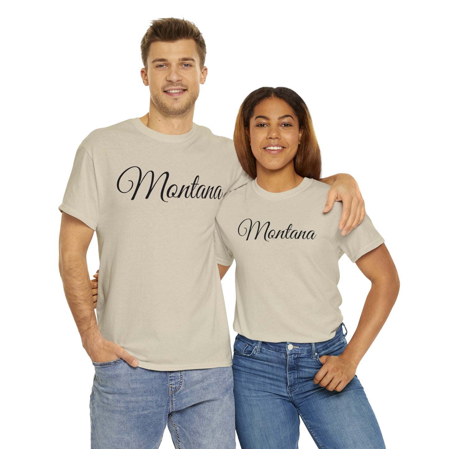 Montana Wild Horses - Unisex Heavy Cotton Tee