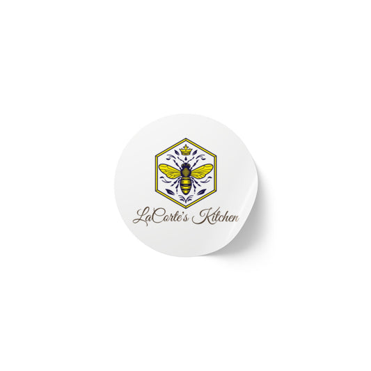 Custom Round Sticker Rolls for Labels, Bee Kitchen Decor, Personalized Gifts, Party Favors, Holiday Packaging