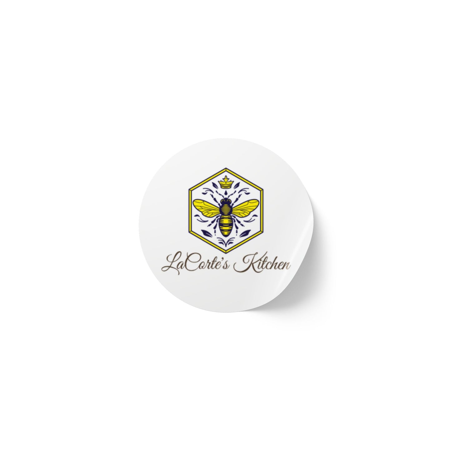 Custom Round Sticker Rolls for Labels, Bee Kitchen Decor, Personalized Gifts, Party Favors, Holiday Packaging
