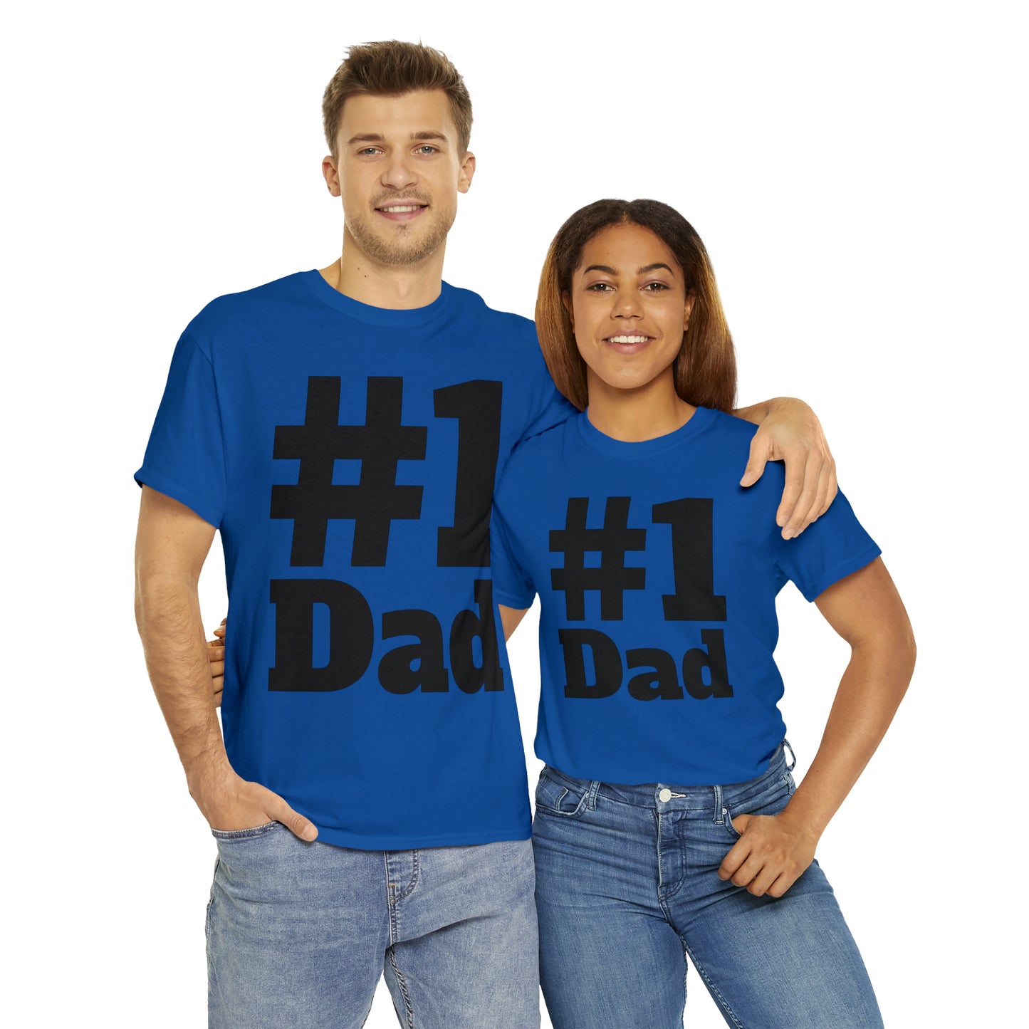 #1 Dad - Happy Fathers Day Special - Unisex Heavy Cotton Tee