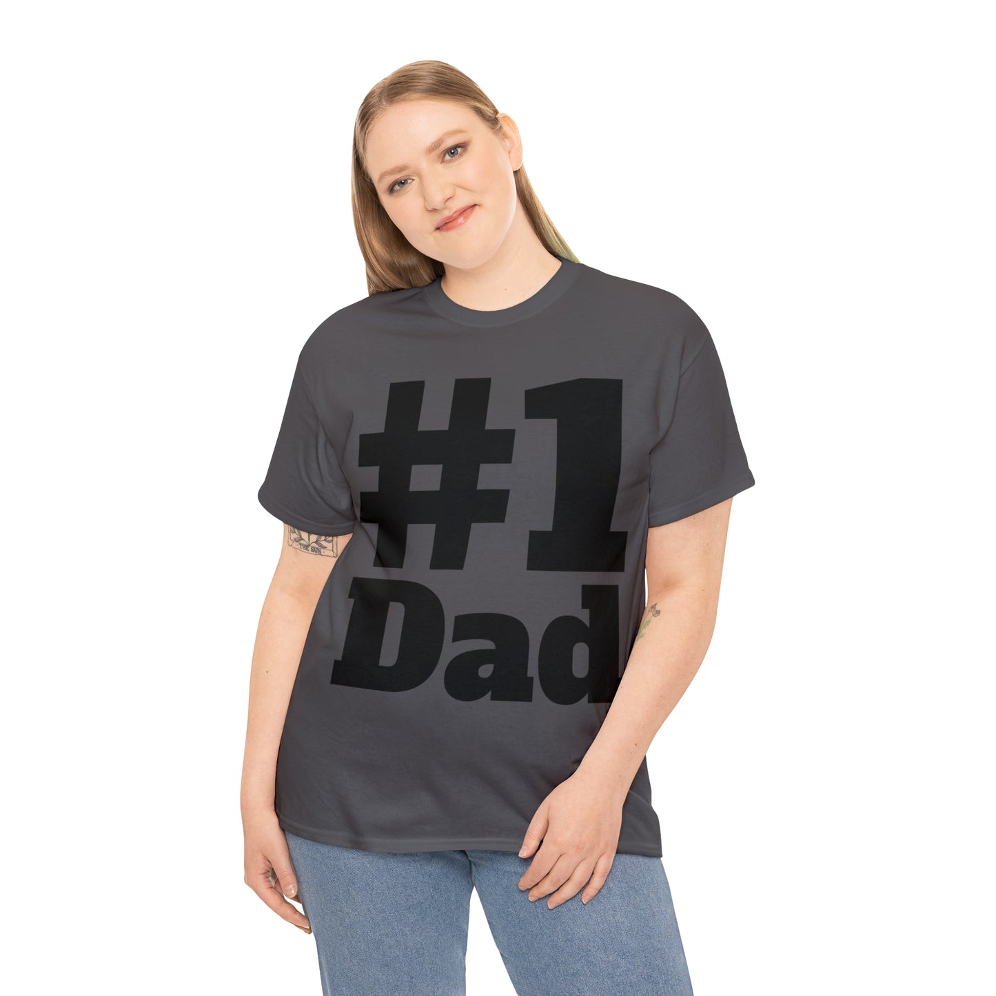 #1 Dad - Happy Fathers Day Special - Unisex Heavy Cotton Tee