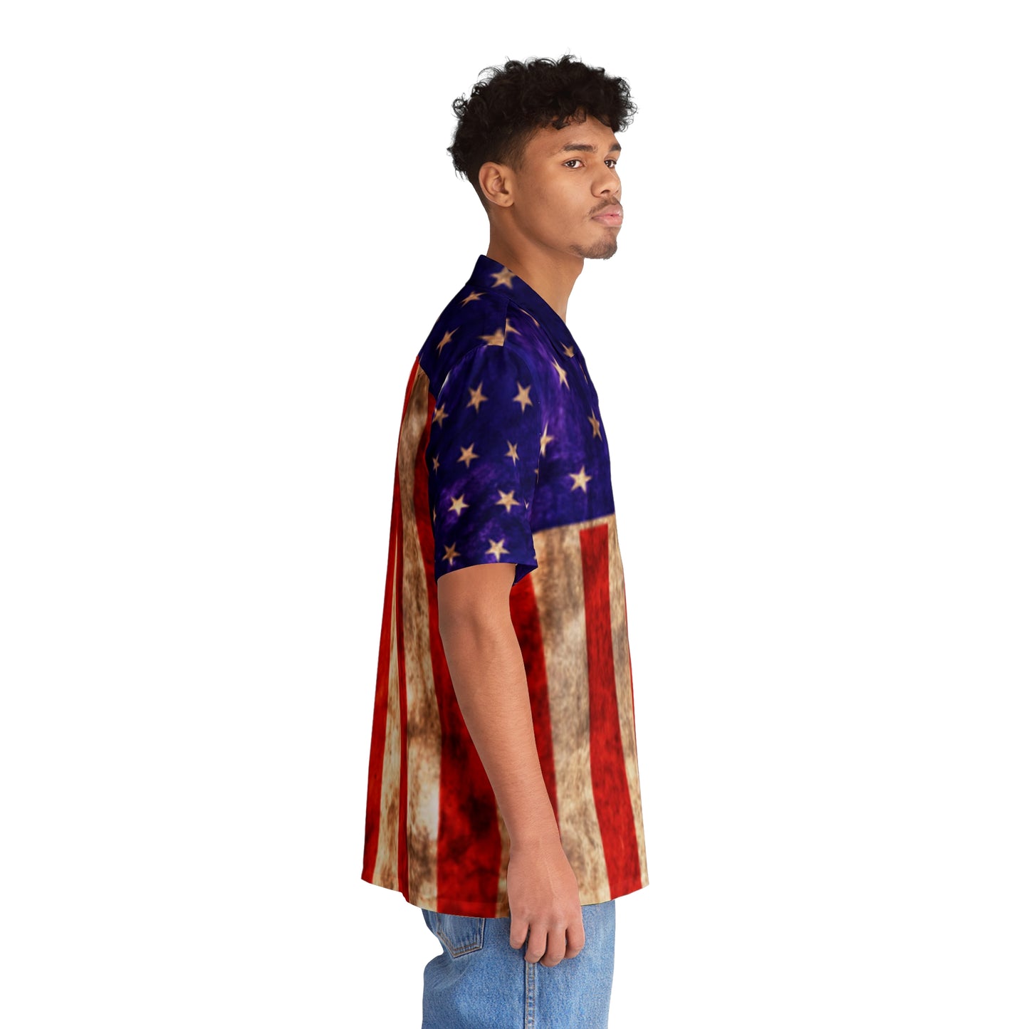 The Last Blest American Flag - Men's Hawaiian Shirt (AOP)