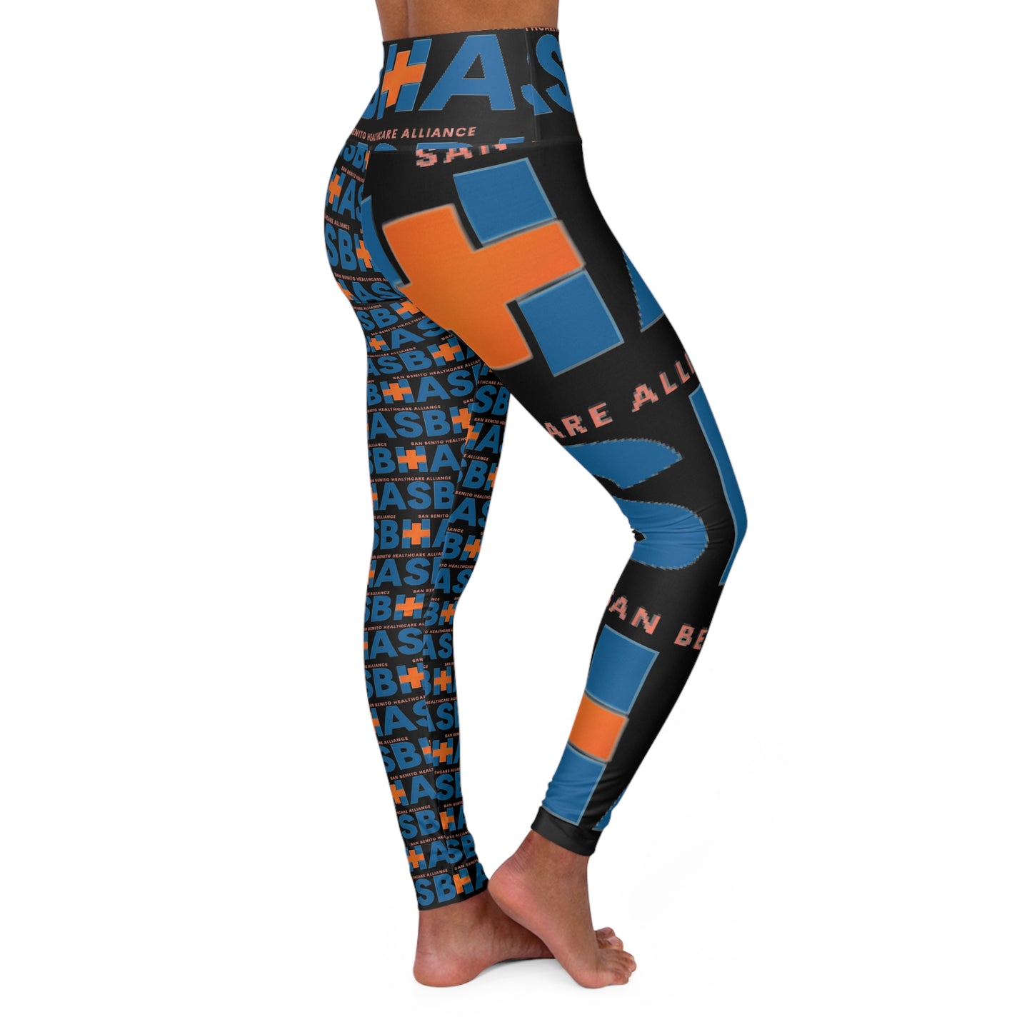 SBHA - High Waisted Yoga Leggings (AOP) Pattern