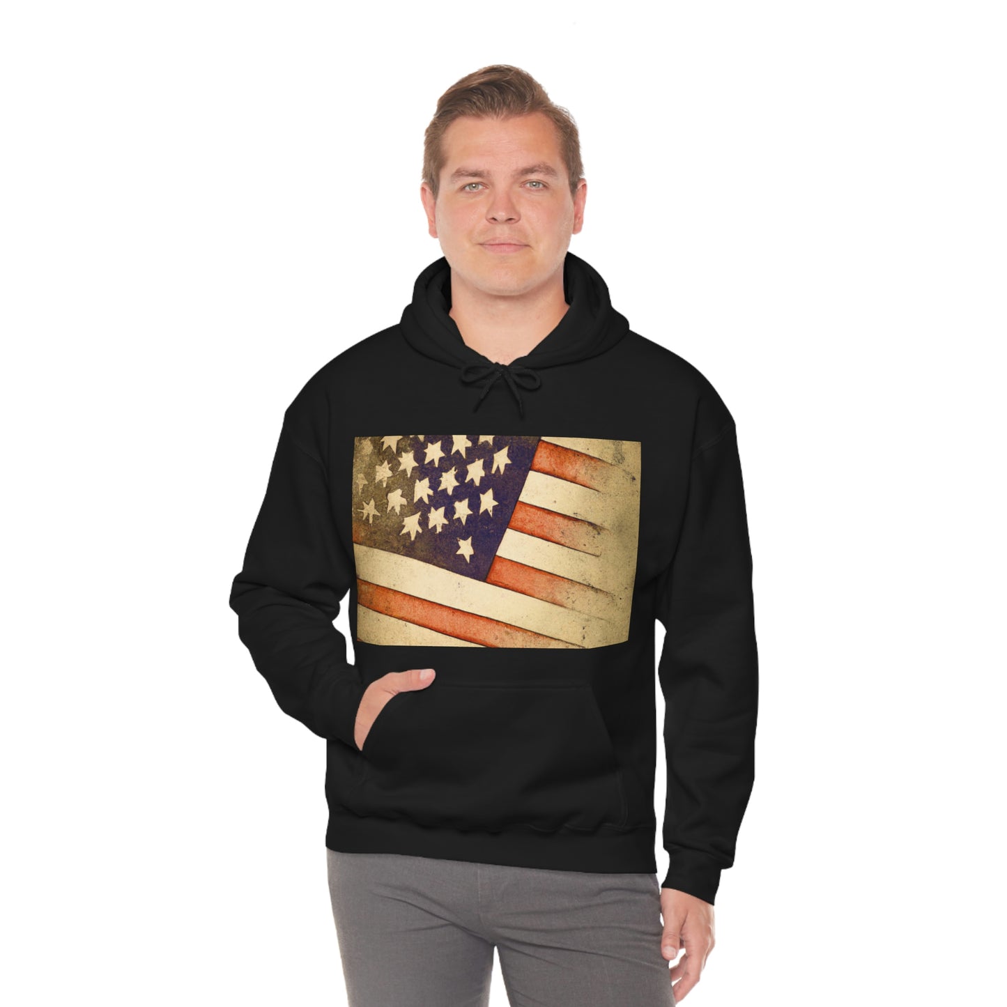 "Our flag does not fly because the wind moves it. It flies with the last breath of each military member who died protecting it." -- Unknown - Hoodie