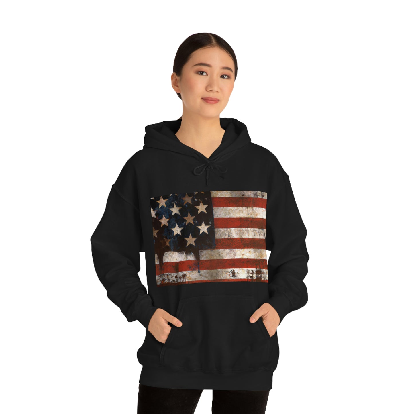 "The American flag is the symbol of our freedom, the symbol of our national unity, and a reminder of the sacrifices made by generations of Americans." - Ronald Reagan - Hoodie