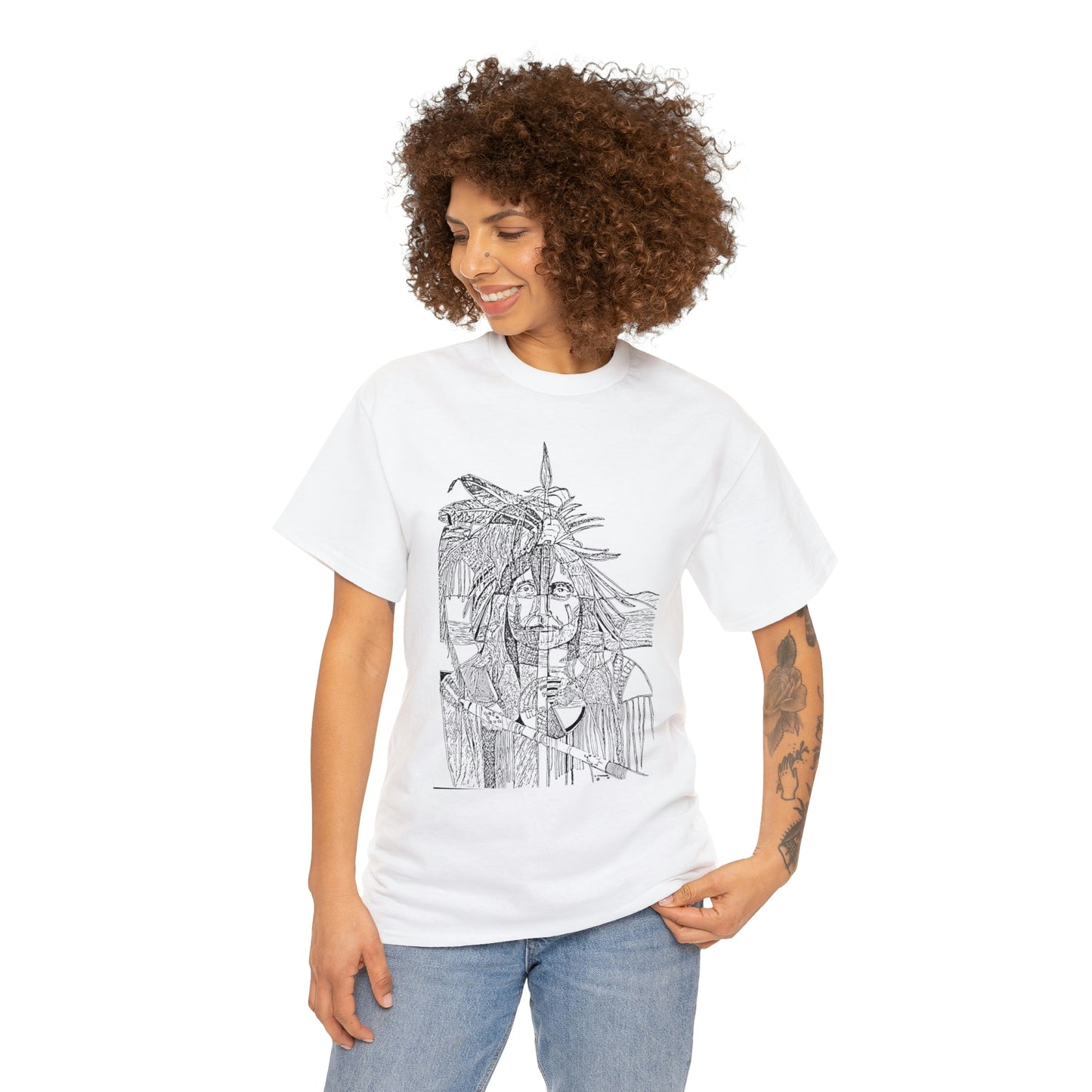 "Self Portrait Warrior" - Ron Schlenske - T-Shirt