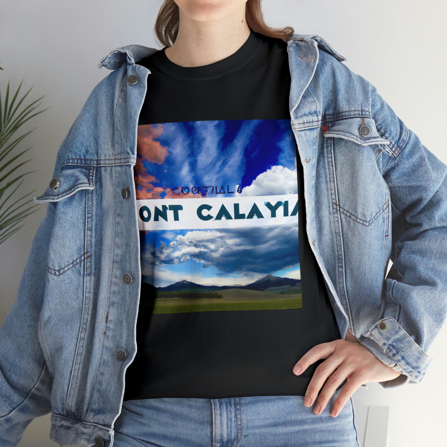 Sky Country is the nickname of the US state of Montana. The phrase is thought to be derived from a section of the classic American western song "I'm An Old Cowhand" by Johnny Mercer. The song’s chorus states - T-shirt