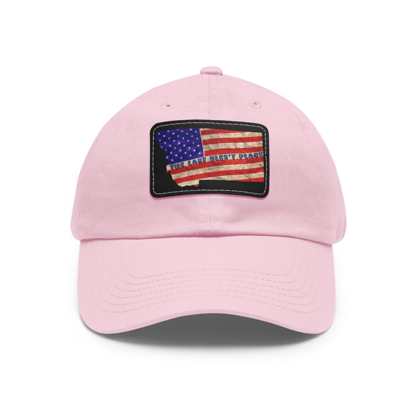 Dad Hat with Leather Patch (Rectangle)