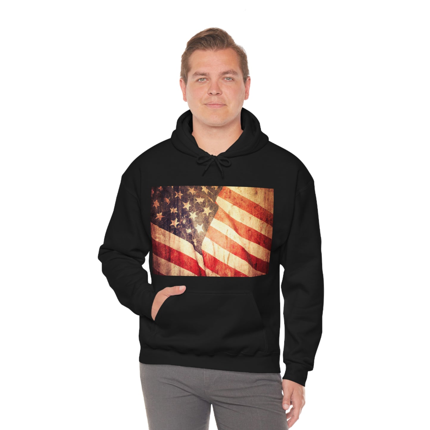 "The American flag represents the undeniable spirit of our nation: resilience, strength, and power. It is a symbol of our freedom and American values." ~ Unknown - Hoodie