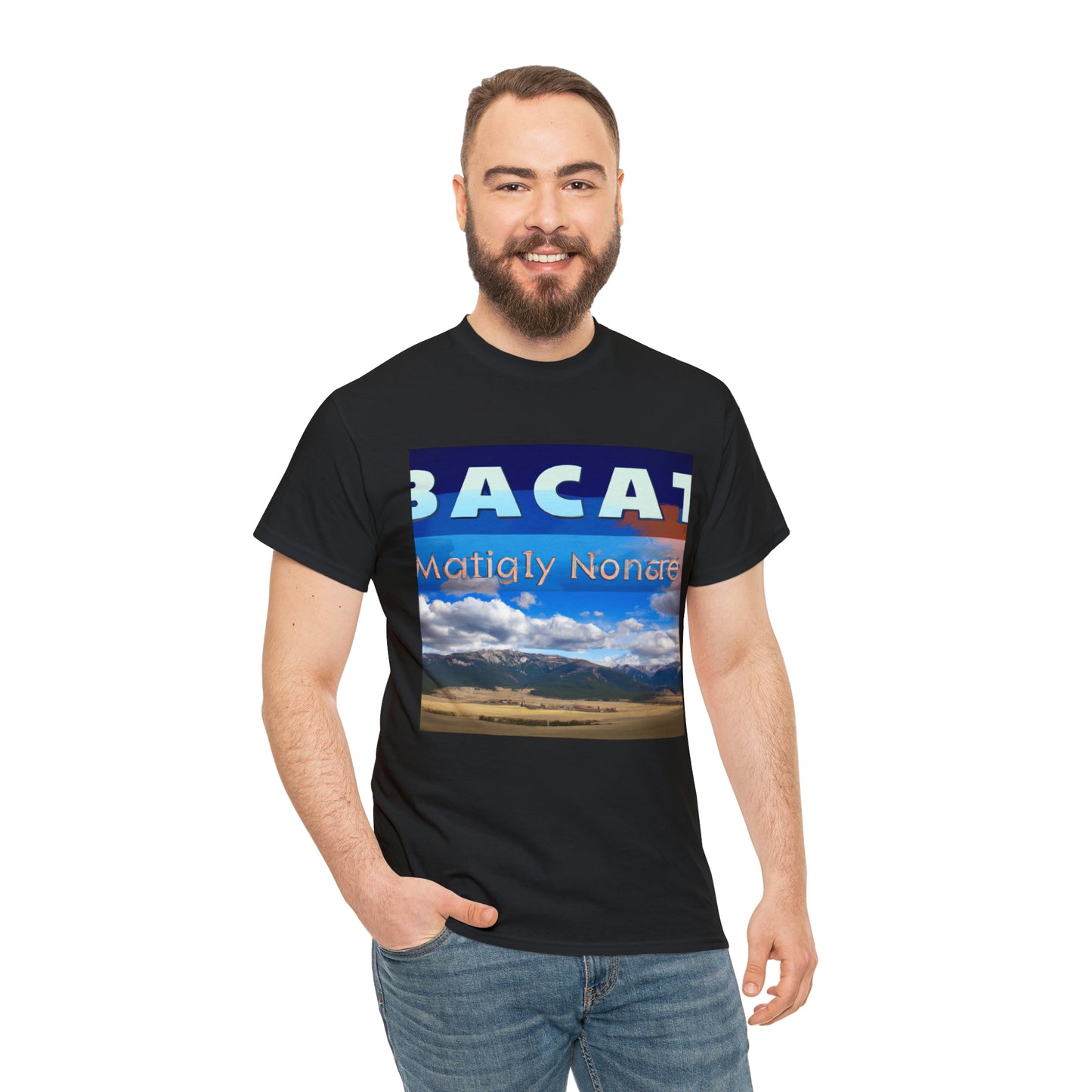 Big Sky Country is the nickname for the U.S. state of Montana. It is believed to have been given the nickname due to its wide open spaces, majestic mountain ranges, and famous big, open sky. - T-shirt