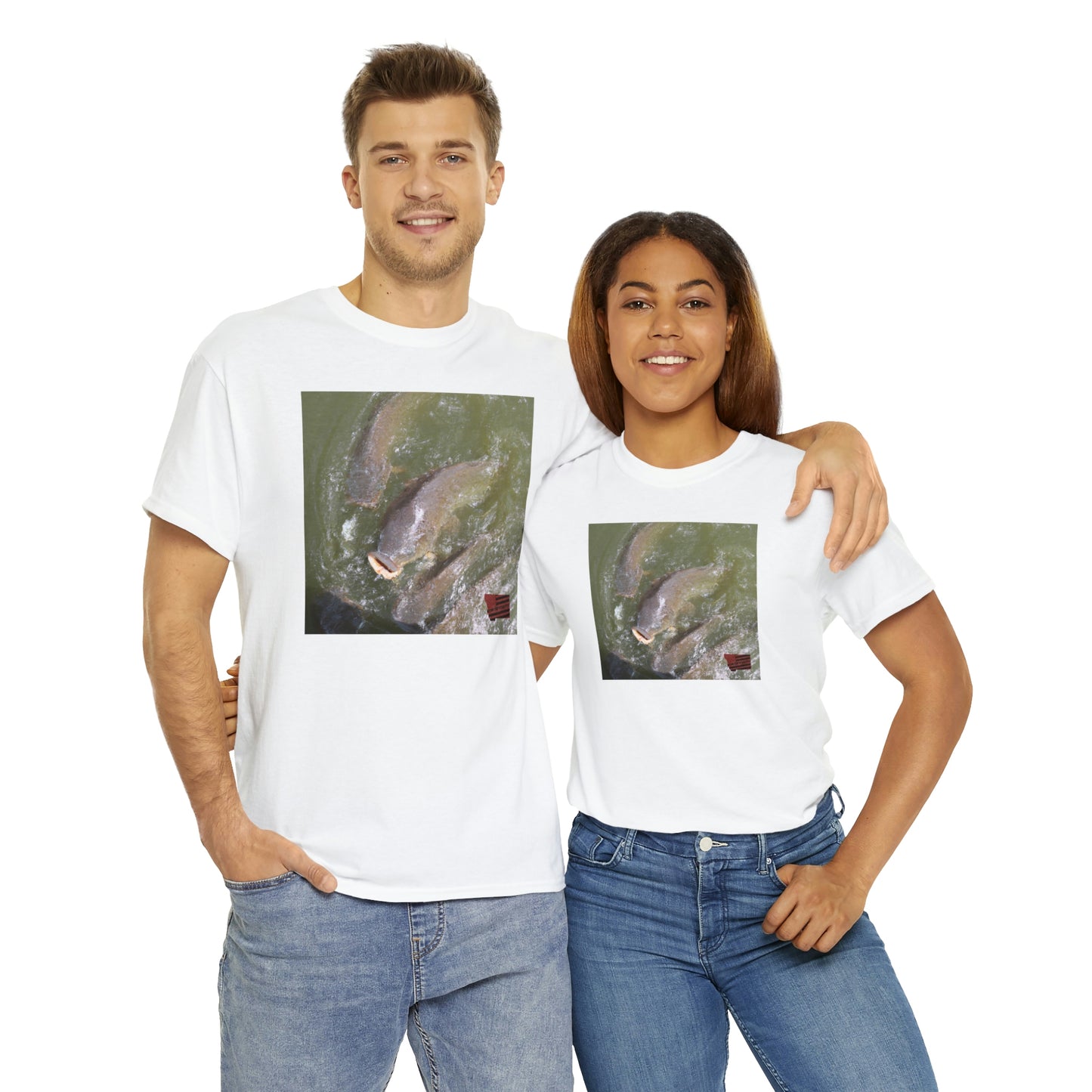 Aurora Shimmerfish - a tropical fish that has a unique combination of iridescent white, pink and blue coloring, and is known for its beautiful aura-like shimmering light displays. - Tshirt