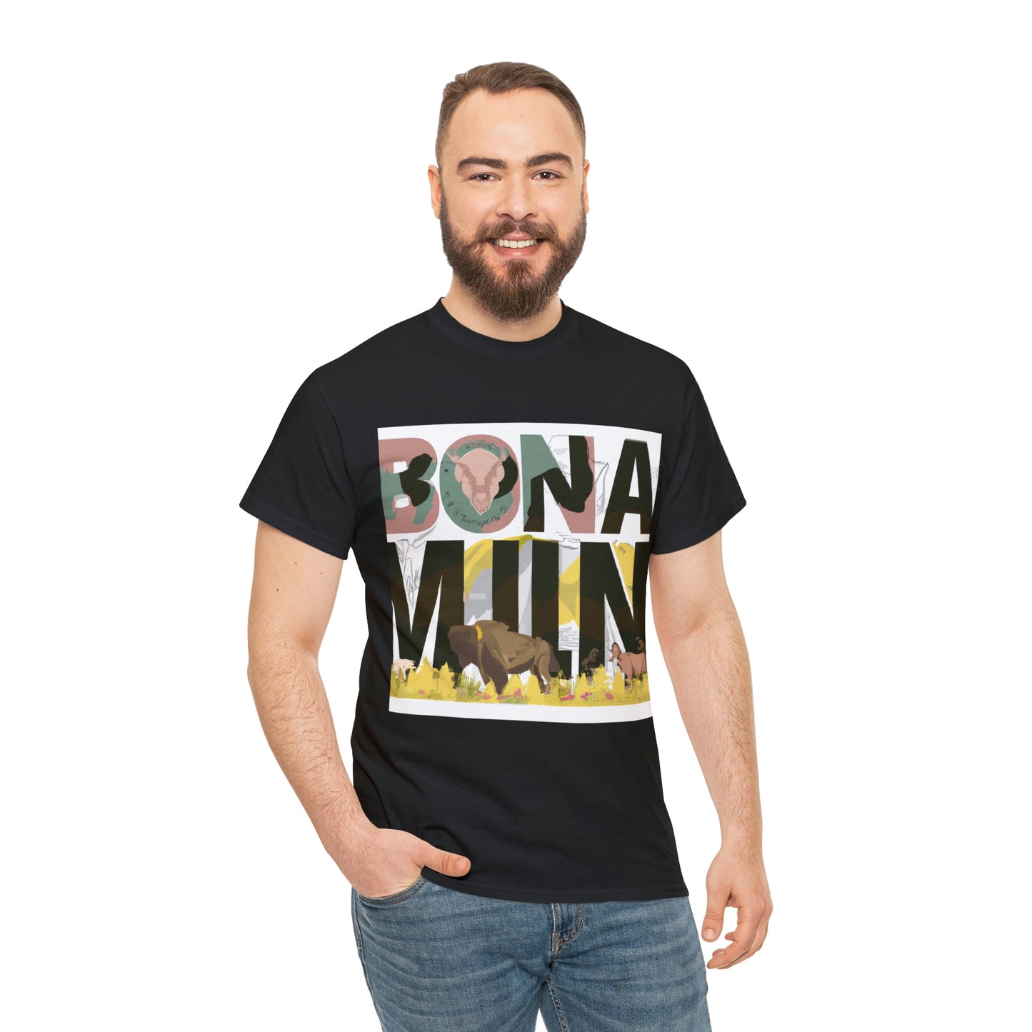 Montana supports an abundance of wildlife, ranging from large mammals like grizzly bears, elk, moose and bighorn sheep, to smaller creatures such as beavers, marmots, foxes and badgers. In addition - T-shirt