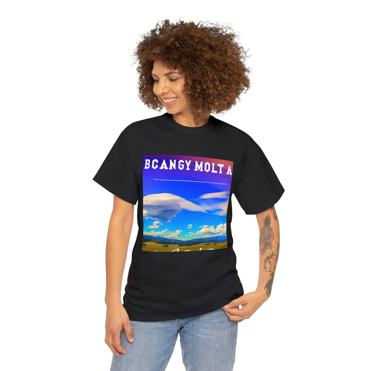 Big Sky Country is a nickname for the mountainous region of western Montana and parts of Idaho and Wyoming. The nickname was first used in the 1970s to describe the unique beauty of the region. The term "Big Sky Country" has become synonymous - T-shirt