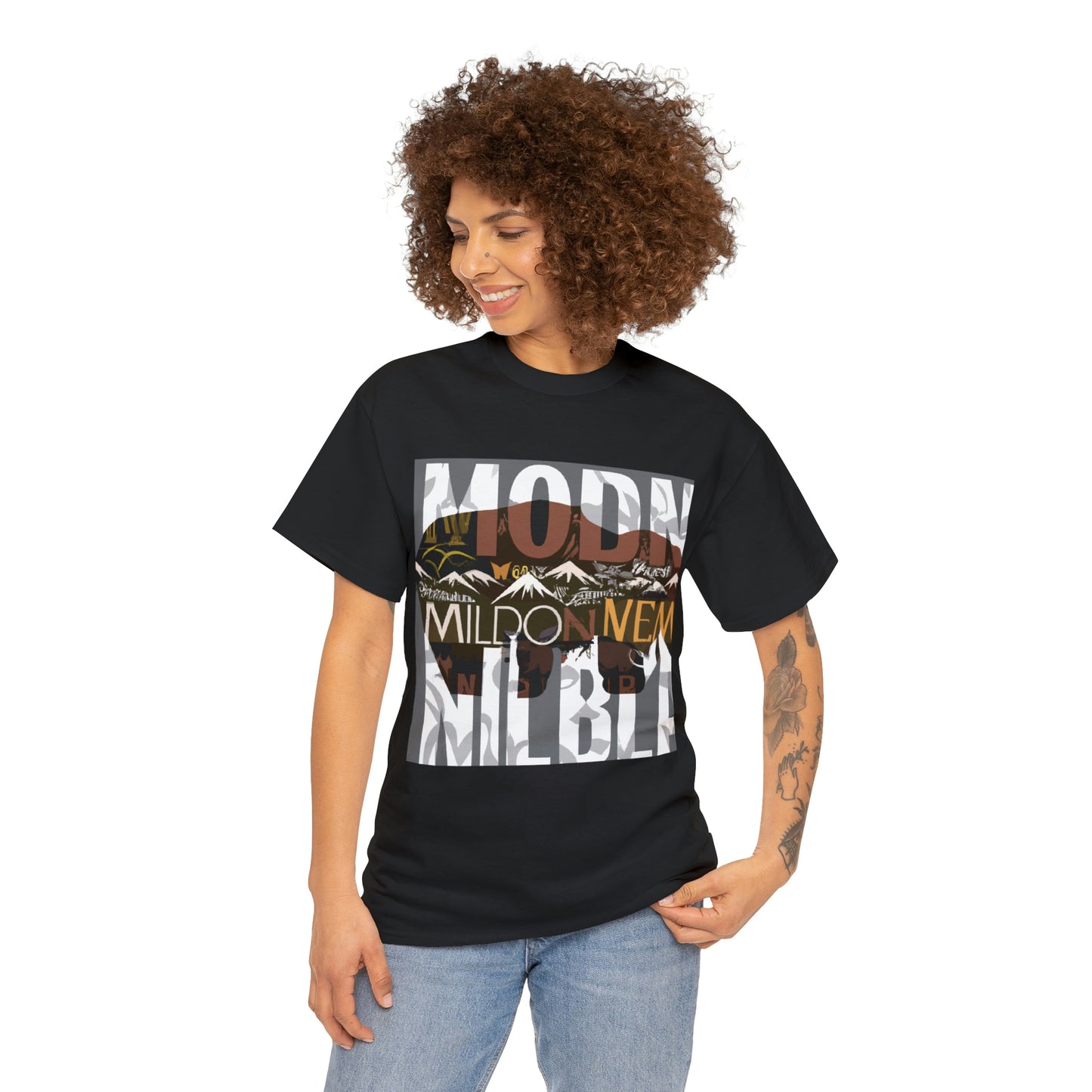 -

Montana's wildlife includes bighorn sheep, grizzly and black bears, cougars, bobcats, foxes, elk, bison, white-tailed, mule and caribou deer, moose, be - T-shirt