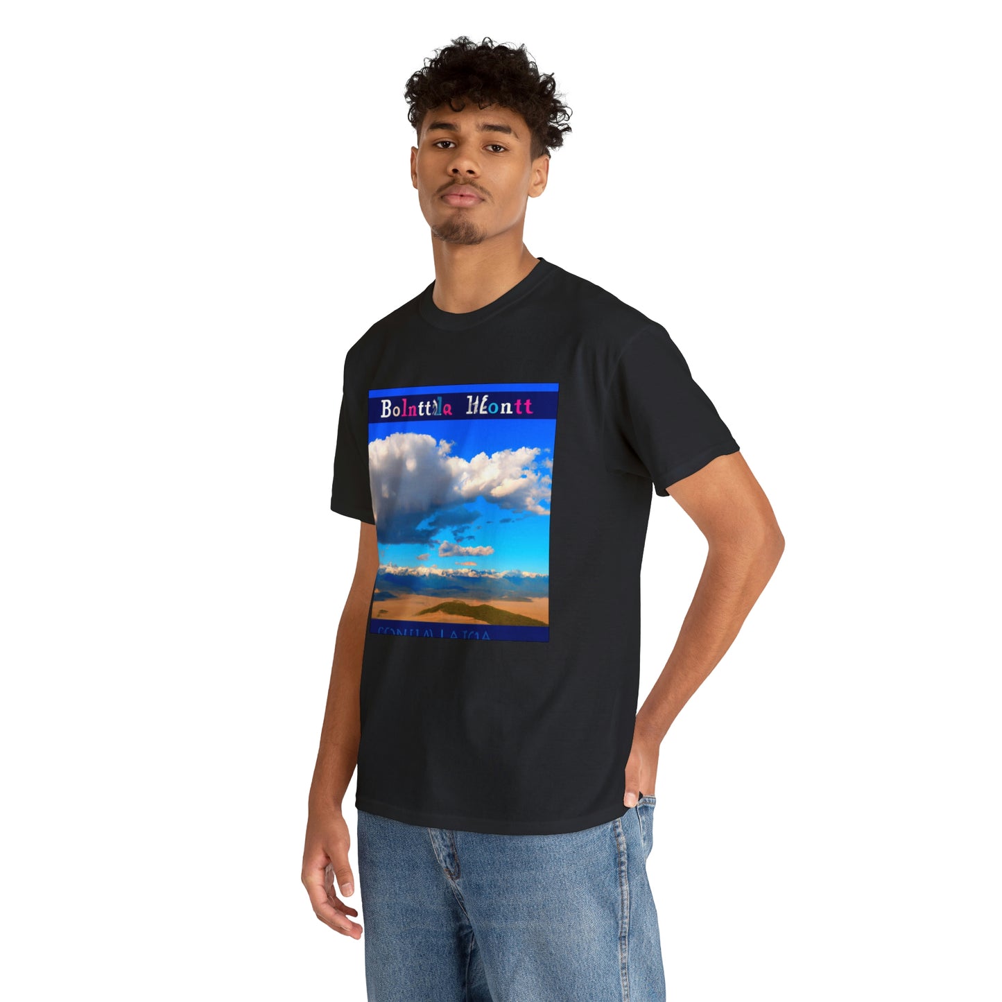 Big Sky Country is the nickname for the U.S. state of Montana. The moniker highlights the area’s wide open plains and vast mountain ranges, as well as its endless blue skies and unspoiled landscapes. Big Sky - T-shirt