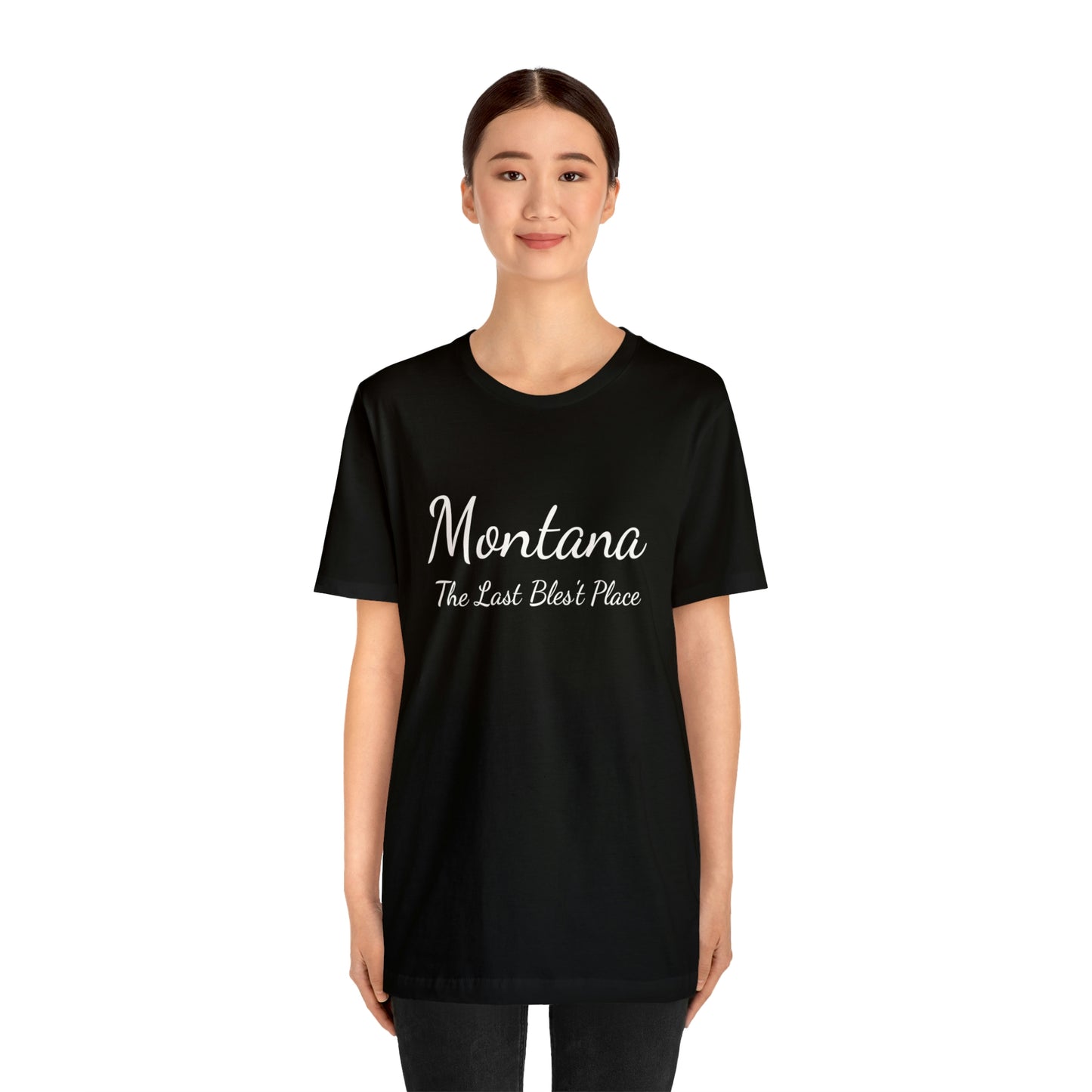 "Montana The Last Bles't Place" Black Ops Unisex Jersey Short Sleeve Tee
