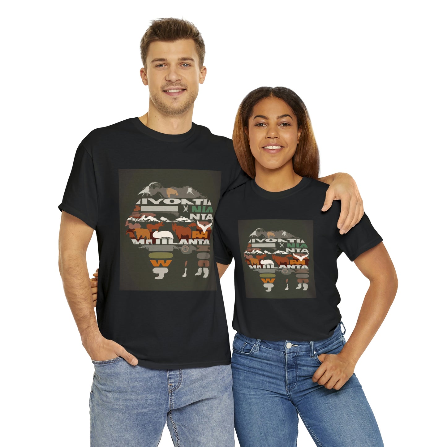 Montana's array of wildlife is diverse and plentiful, from wily mammals like gray wolves, grizzly bears, and cougars to majestic birds of prey like bald eagles and ospreys. The state plays home to a variety of - T-shirt