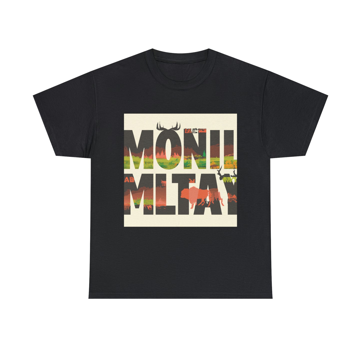 Montana's wildlife includes various big game species such as mule deer, elk, pronghorn, moose, bighorn sheep, and mountain goats. Predators such as grizzly bear, wolves, and mountain lions also inhabit - T-shirt