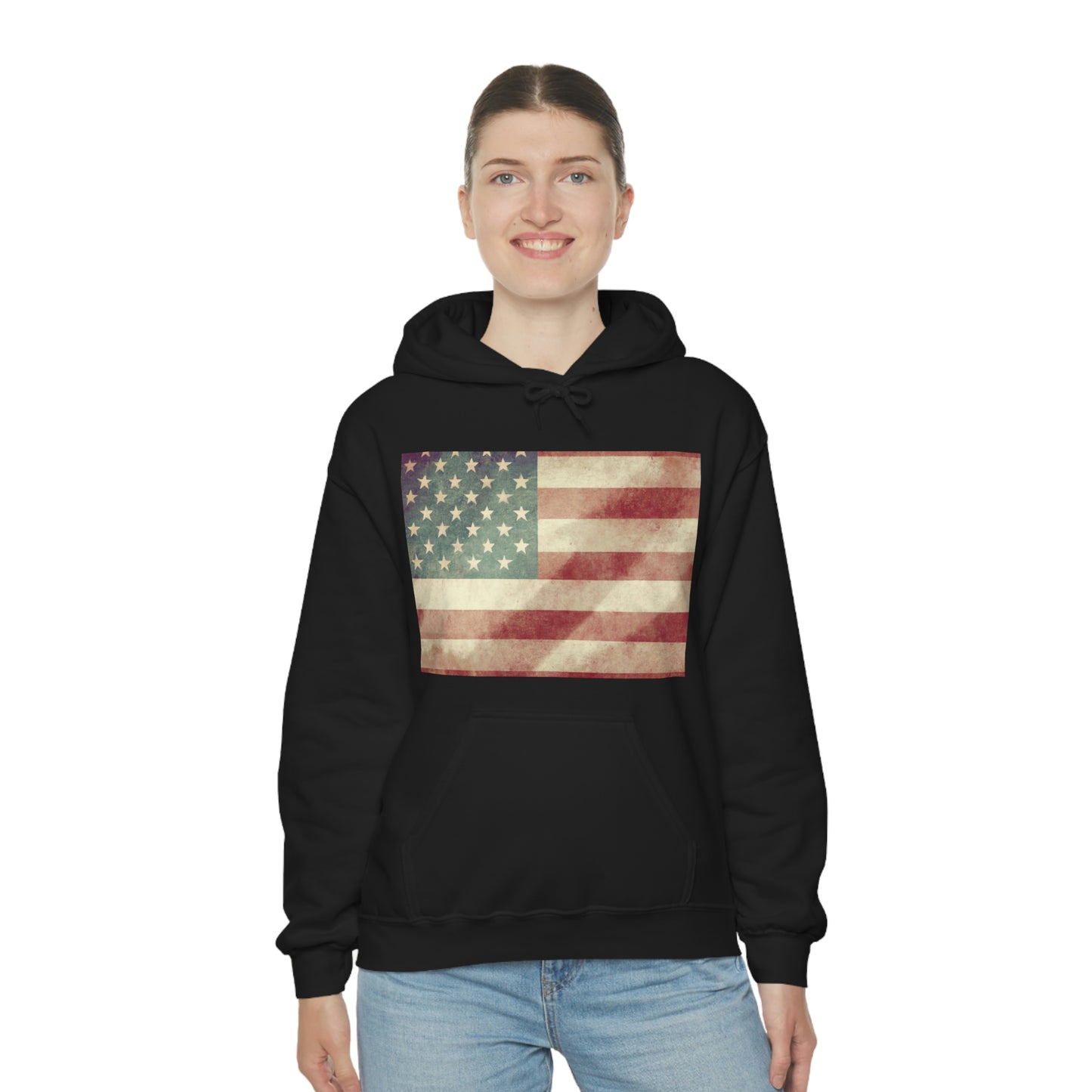 "I never forget that I live in a house of freedom draped in the Stars and Stripes of our beloved flag." - Laura Bush - Hoodie