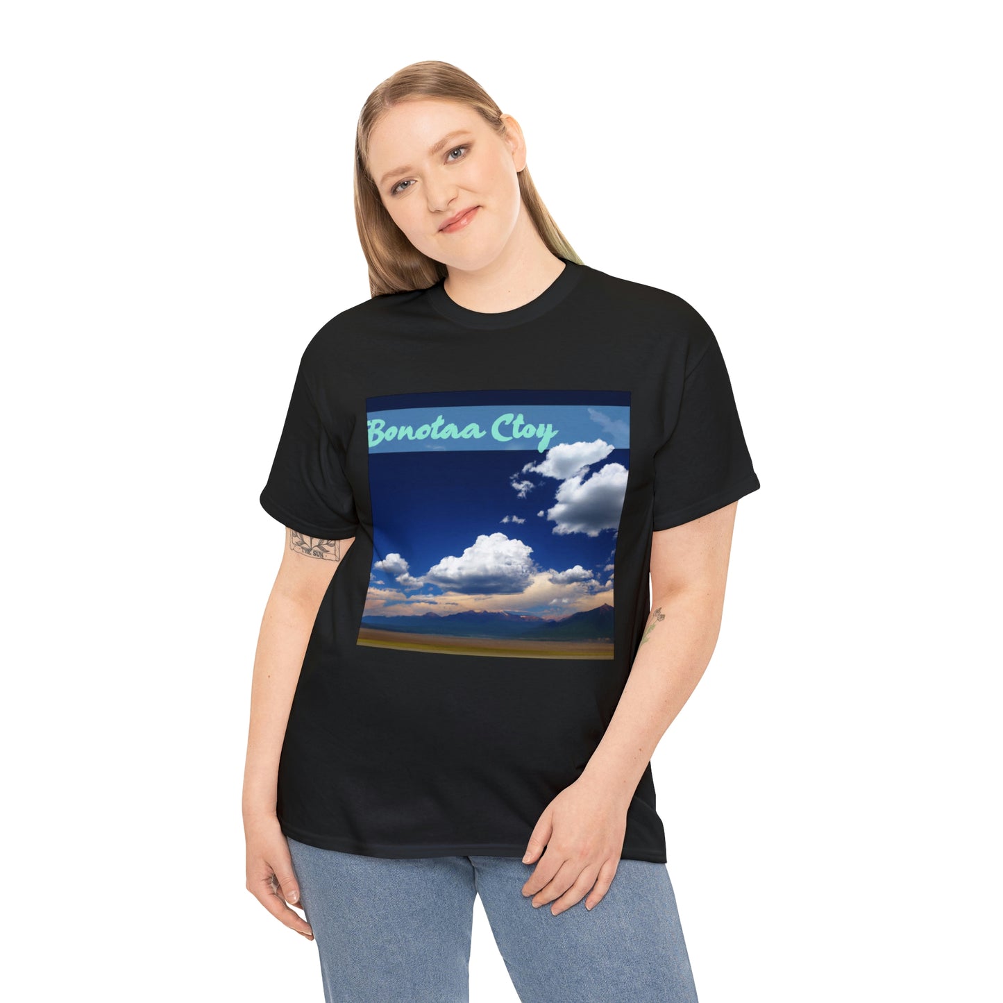 Big Sky Country is the nickname for the state of Montana in the United States. The nickname comes from the phrase, “Big Sky Country,” which was first used in the novel, Wolf Willow, by A.B. Guth - T-shirt