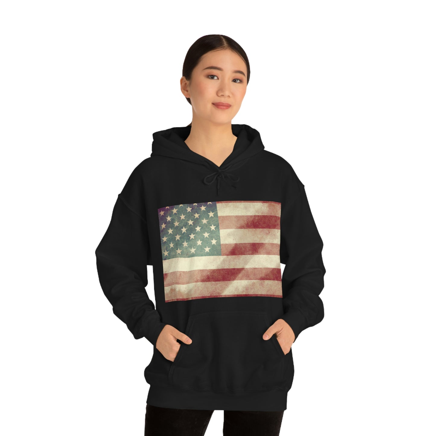 "I never forget that I live in a house of freedom draped in the Stars and Stripes of our beloved flag." - Laura Bush - Hoodie