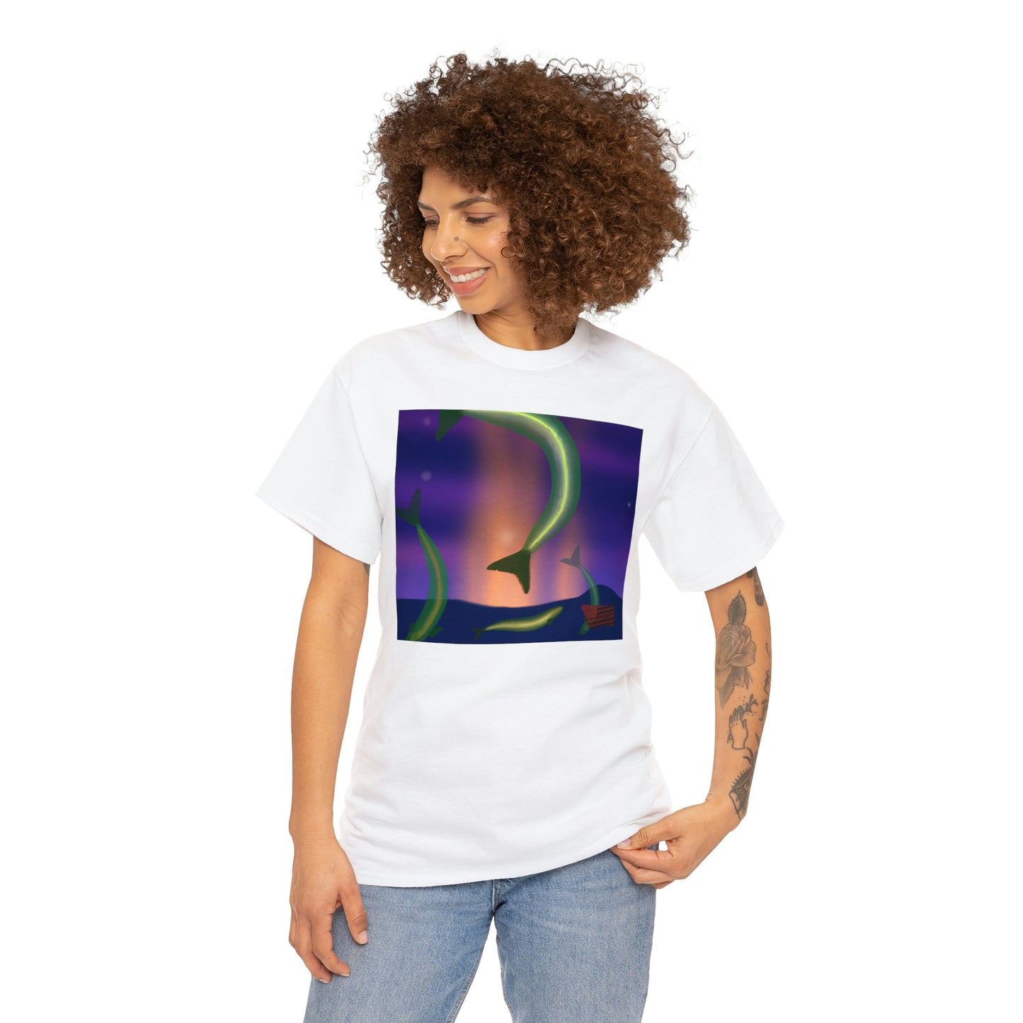 Flaxy Fish - An exotic, colorful mix of Xiphophorus helleri and Aphyolebias guaraniticus that create a unique species of fish with a beautiful, distinct iridescent scale pattern. - Tshirt