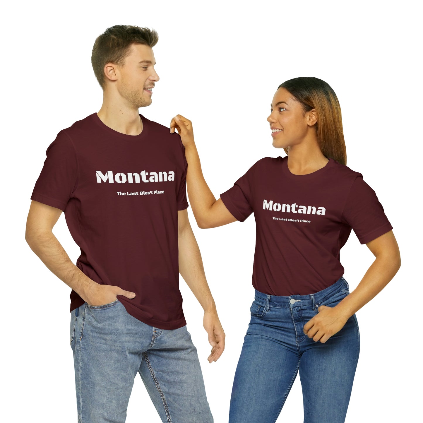 "Montana The Last Bles't Place" Black Ops Unisex Jersey Short Sleeve Tee