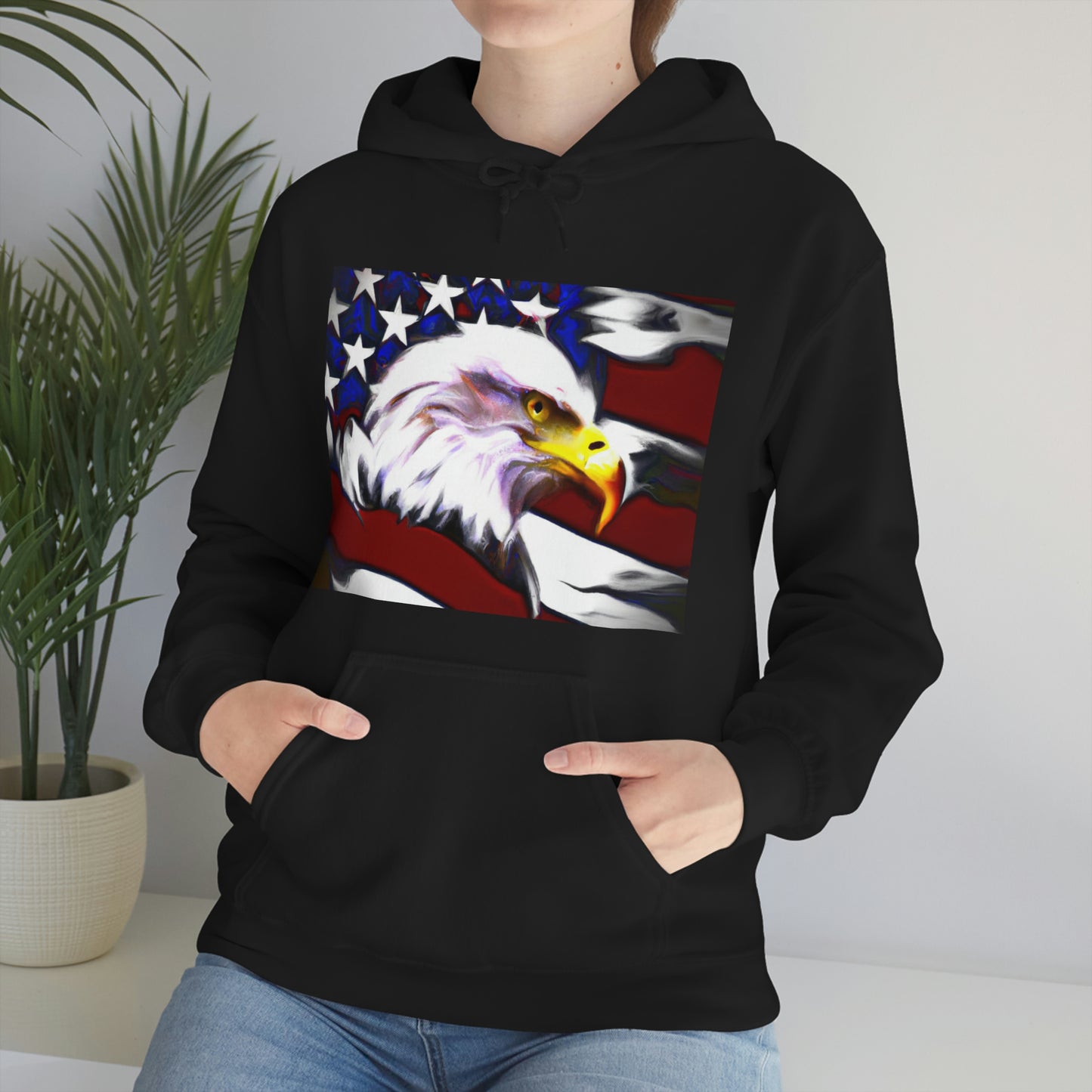 "Whatever America hopes to bring to pass in the world must first come to pass in the heart of America." - Dwight D. Eisenhower - Hoodie