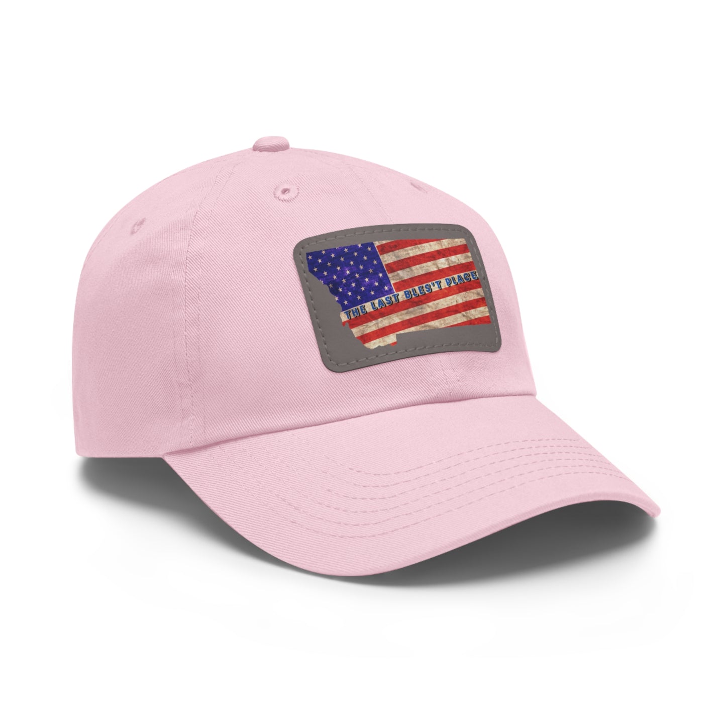 Dad Hat with Leather Patch (Rectangle)