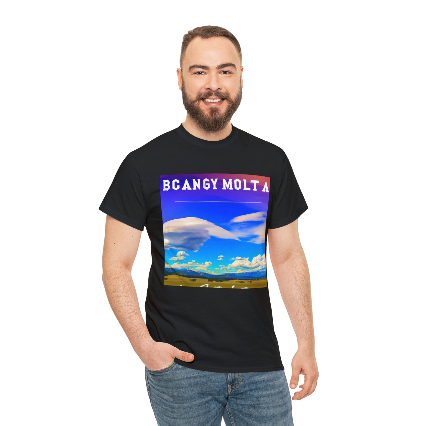 Big Sky Country is a nickname for the mountainous region of western Montana and parts of Idaho and Wyoming. The nickname was first used in the 1970s to describe the unique beauty of the region. The term "Big Sky Country" has become synonymous - T-shirt