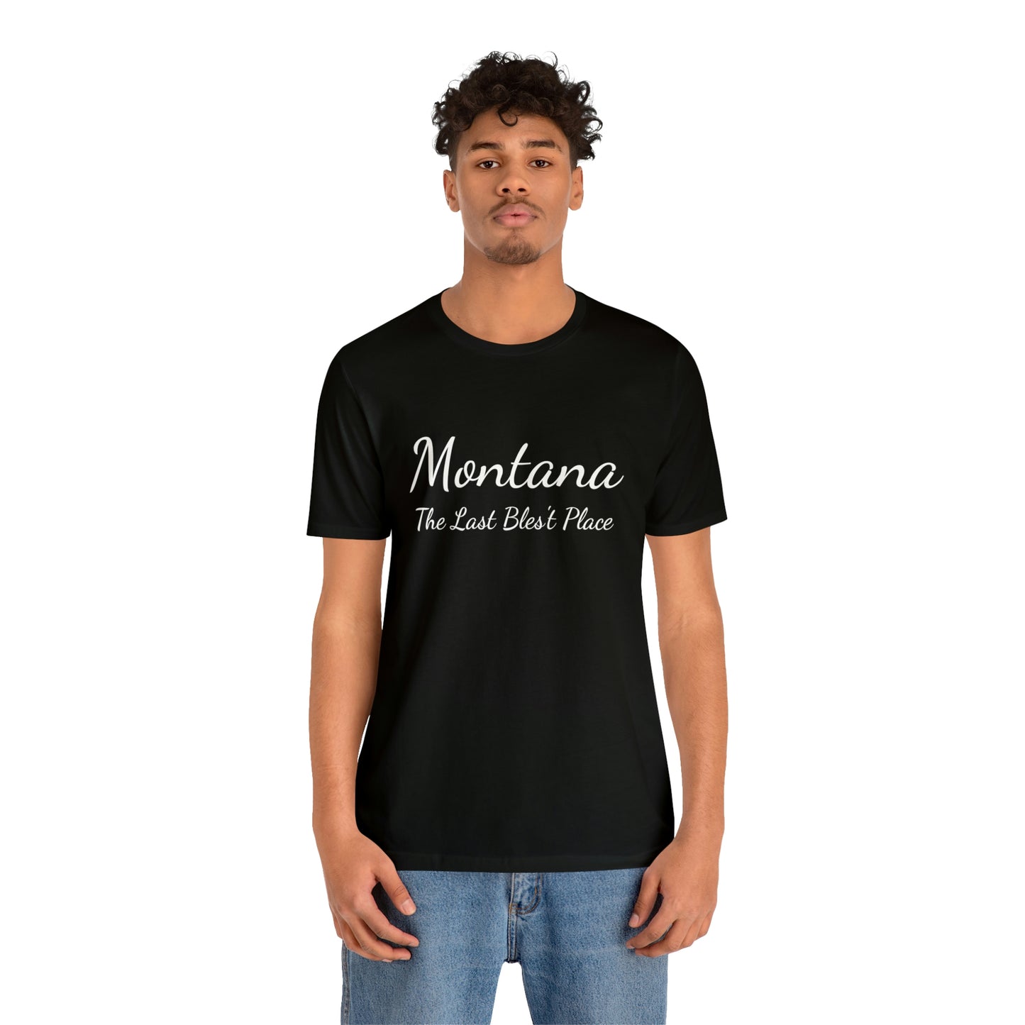 "Montana The Last Bles't Place" Black Ops Unisex Jersey Short Sleeve Tee