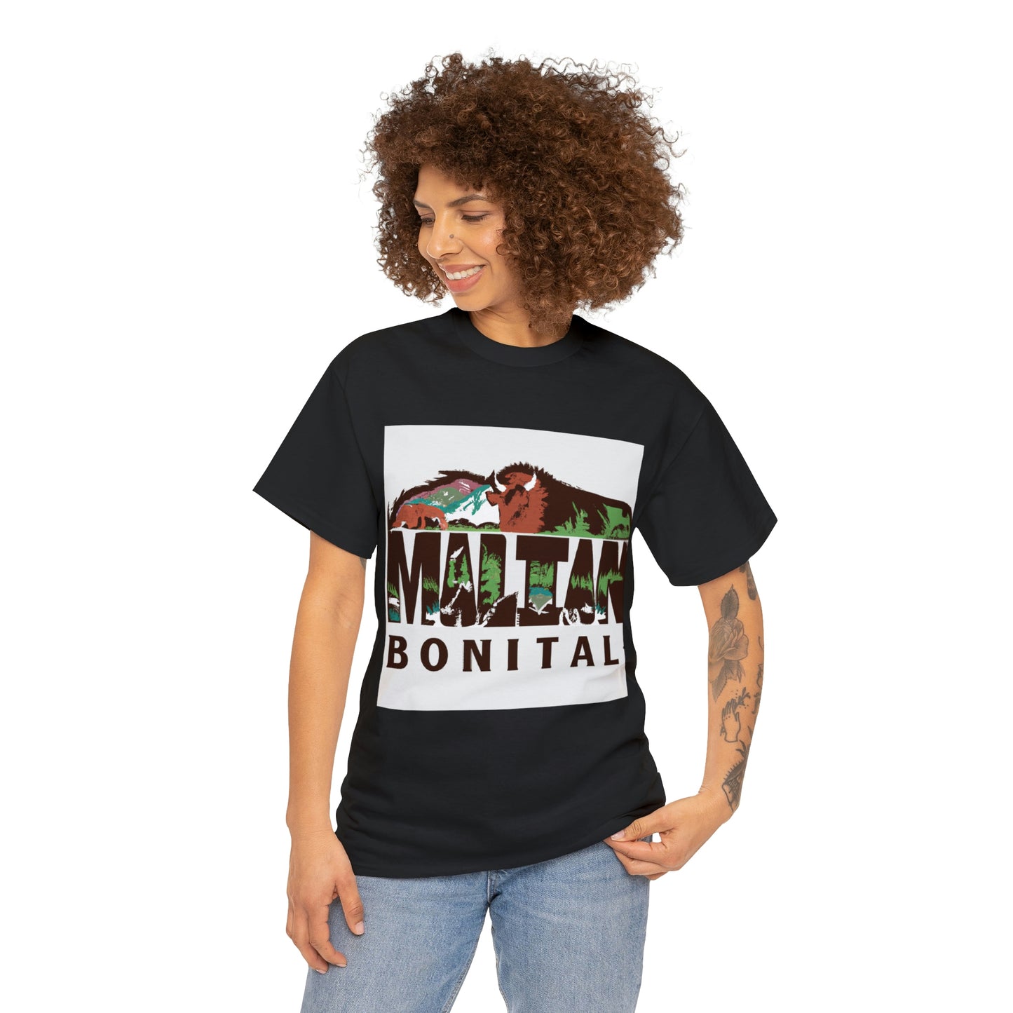Montana is home to a wide variety of wildlife, including many big game animals. Depending on the region, residents and visitors can see elk, bighorn sheep, mule deer, pronghorn antelope, moose, - T-shirt