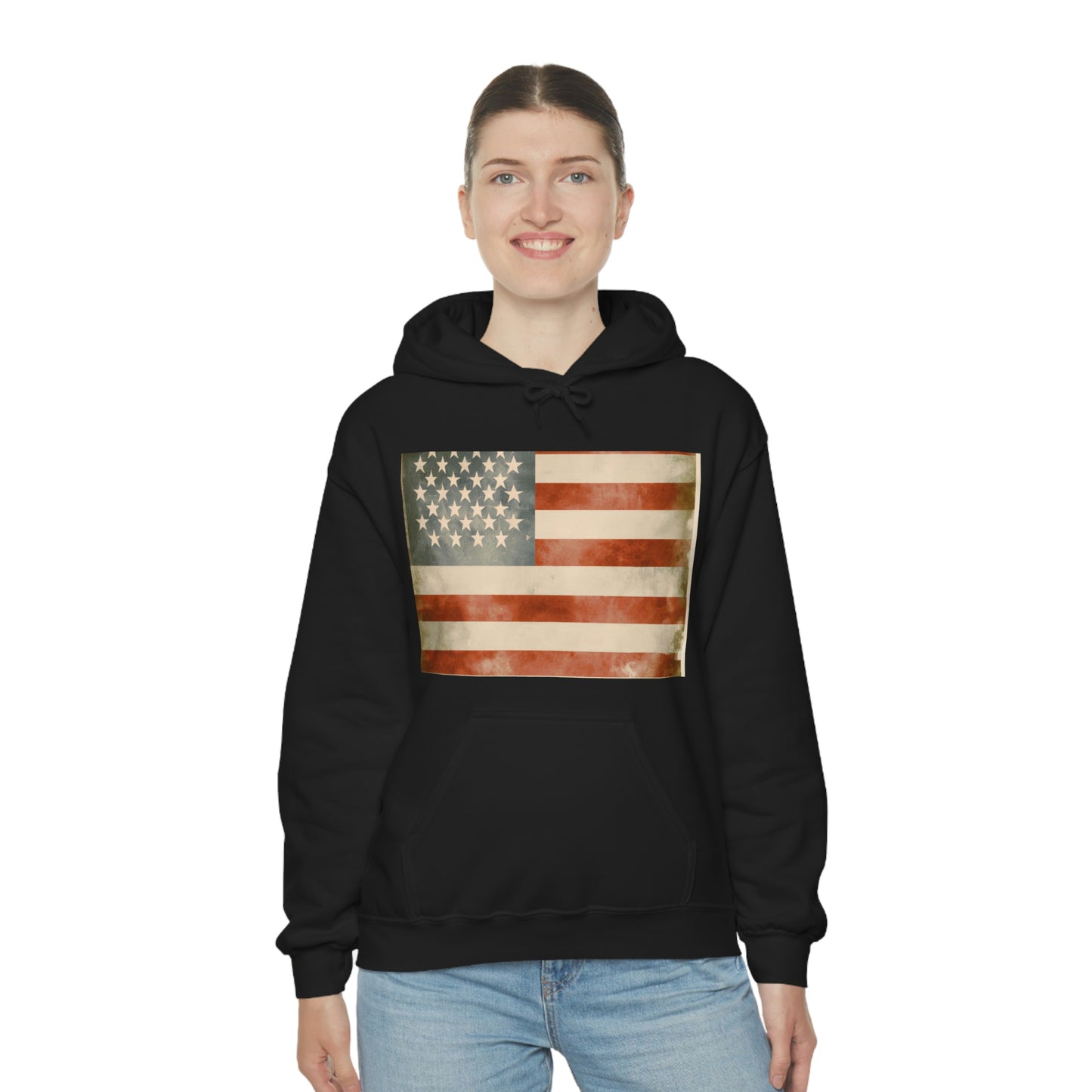 "The flag of the United States of America is the symbol of our freedom, democracy, and national unity. Its colors and stars remind us of the courage and determination it took to overcome the challenges faced to build our country. May we never - Hoodie