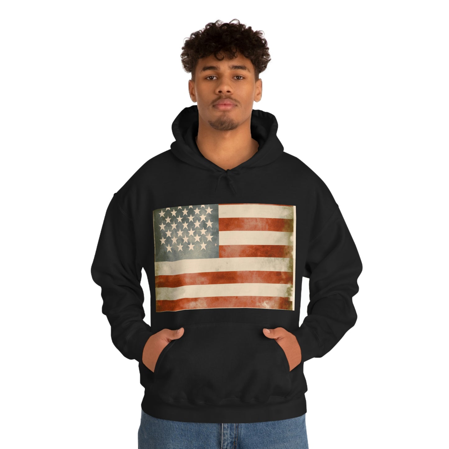 "The flag of the United States of America is the symbol of our freedom, democracy, and national unity. Its colors and stars remind us of the courage and determination it took to overcome the challenges faced to build our country. May we never - Hoodie