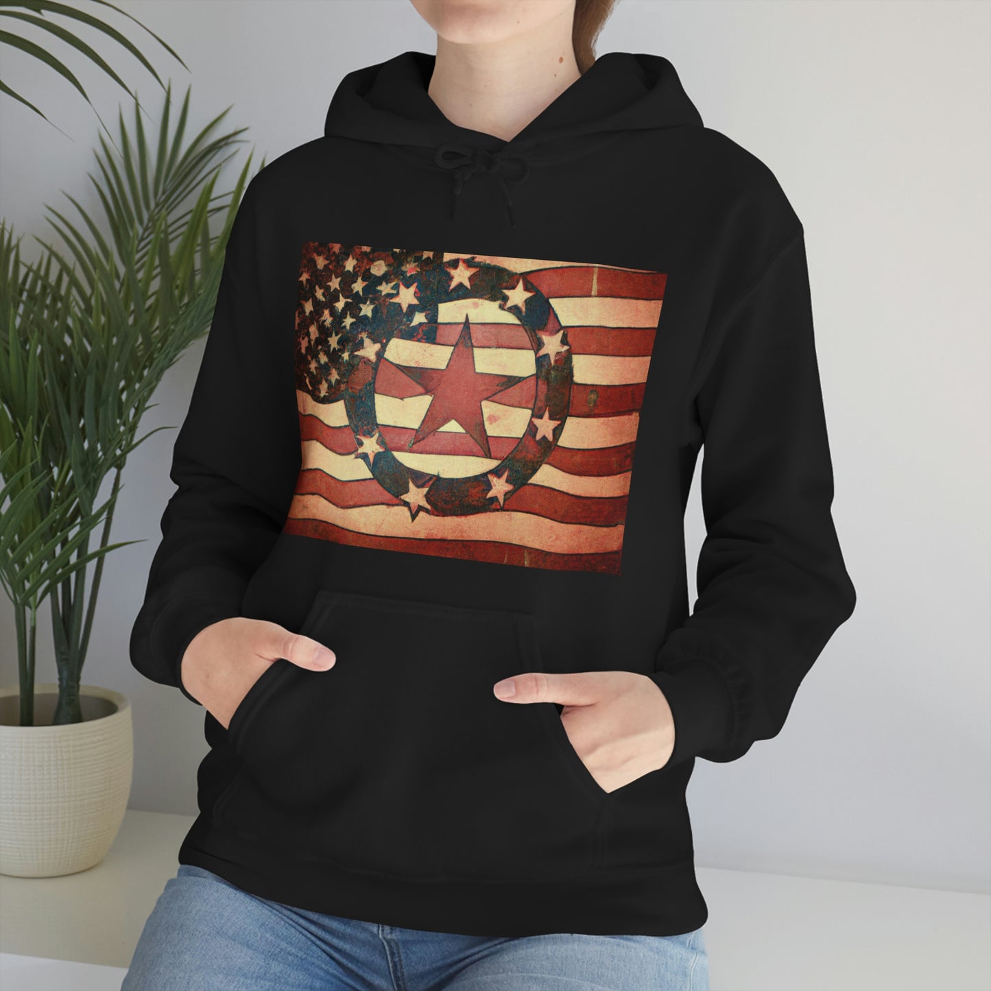 "The American flag represents our freedom, and we must never forget the brave men and women who have fought and sacrificed to keep it that way." - Hoodie