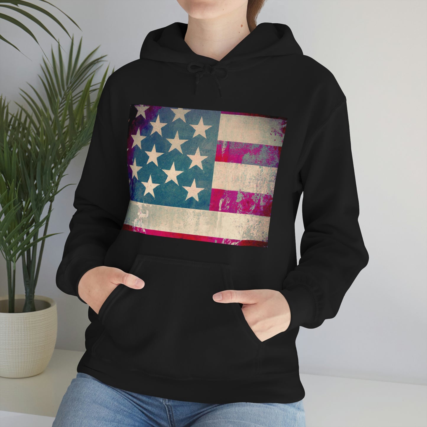 "The bright stars and bold stripes of our flag represent the courage and determination of our people." - Charles B. Rangel - Hoodie