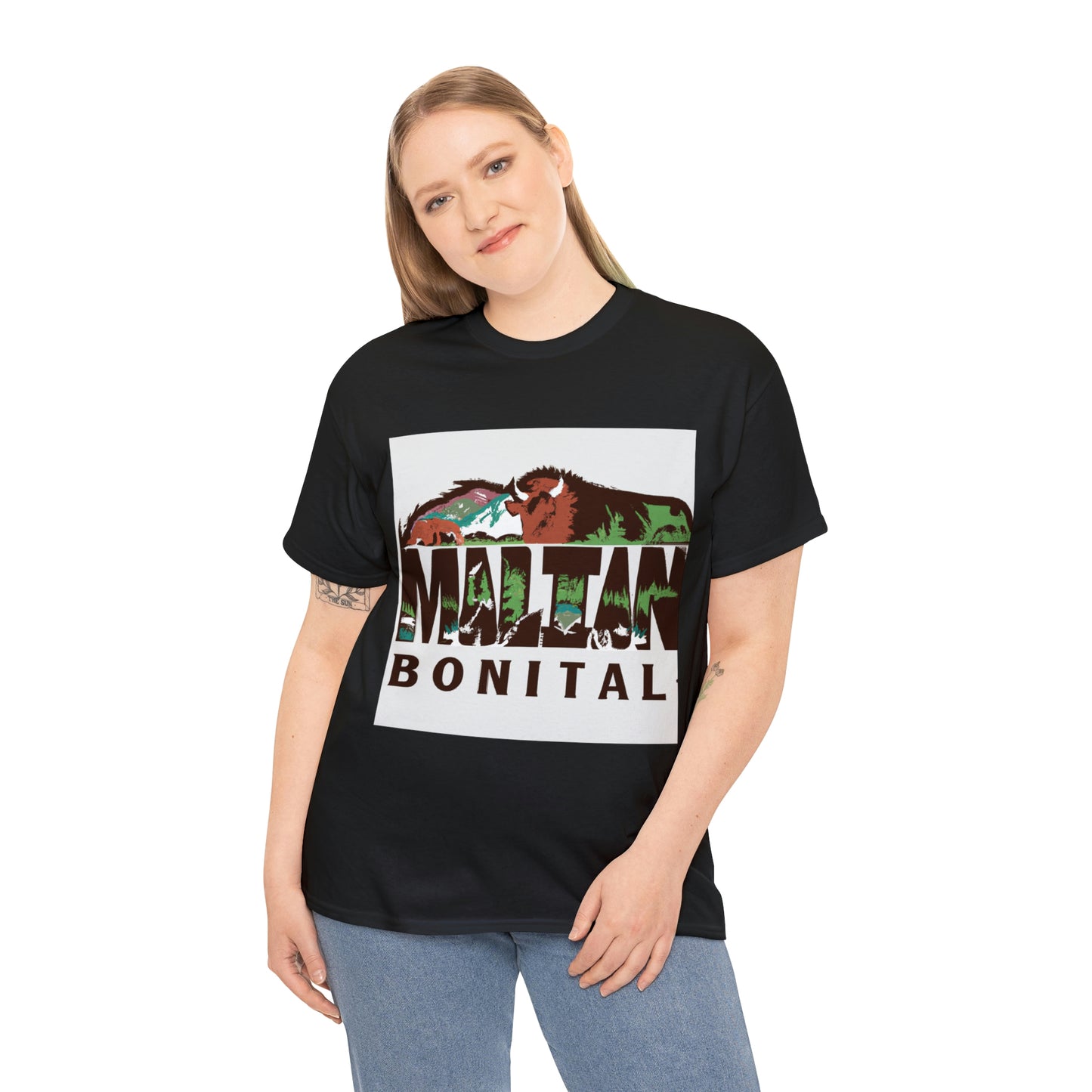Montana is home to a wide variety of wildlife, including many big game animals. Depending on the region, residents and visitors can see elk, bighorn sheep, mule deer, pronghorn antelope, moose, - T-shirt