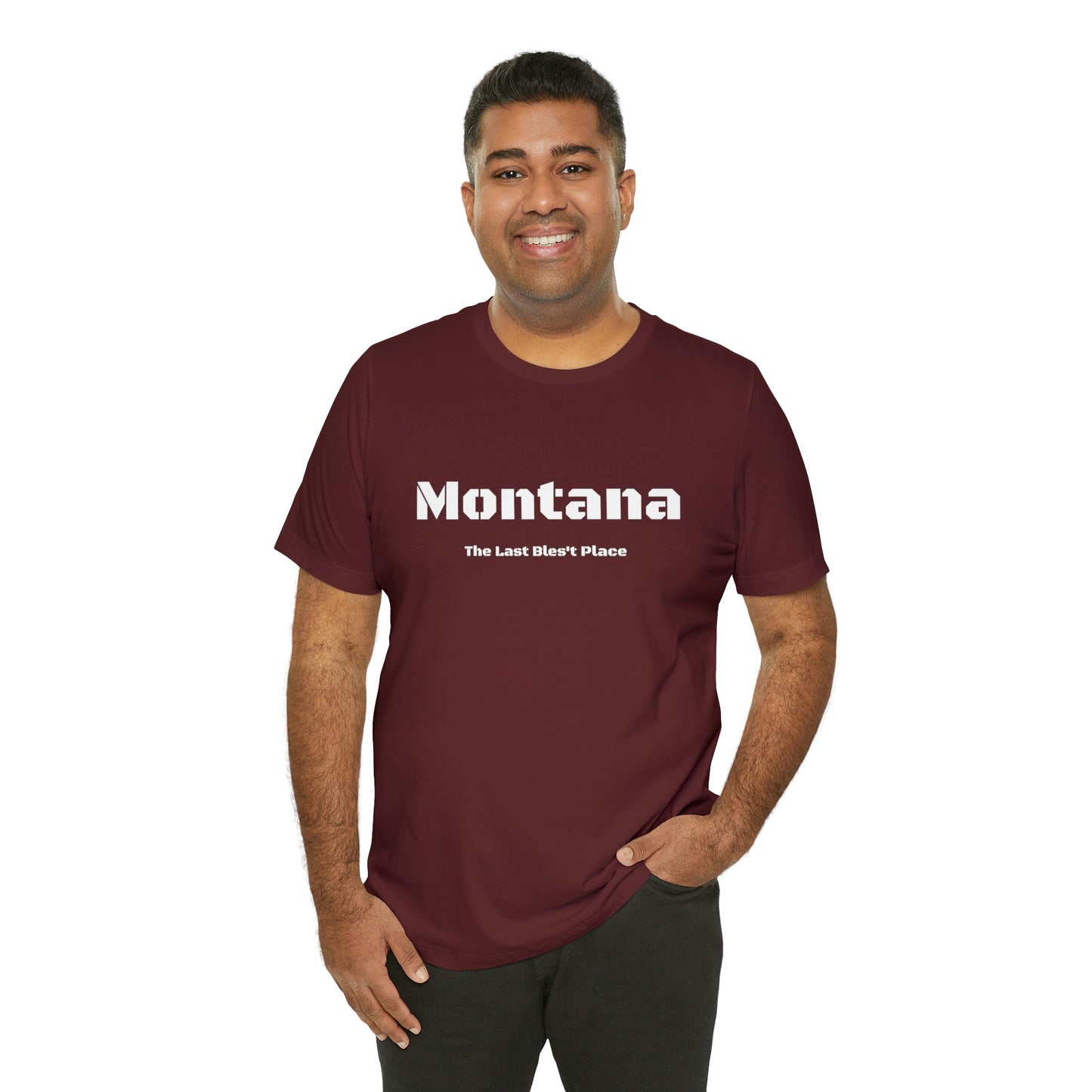 "Montana The Last Bles't Place" Black Ops Unisex Jersey Short Sleeve Tee