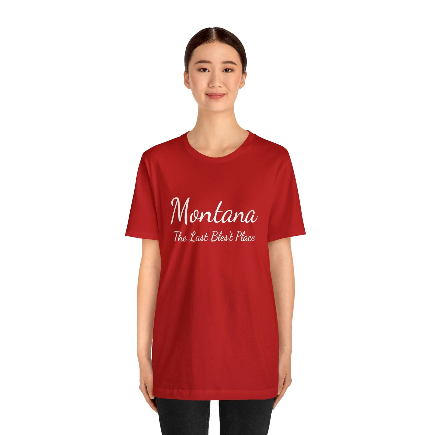 "Montana The Last Bles't Place" Unisex Jersey Short Sleeve Tee