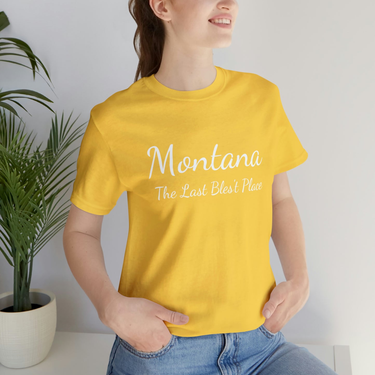 "Montana The Last Bles't Place" Unisex Jersey Short Sleeve Tee