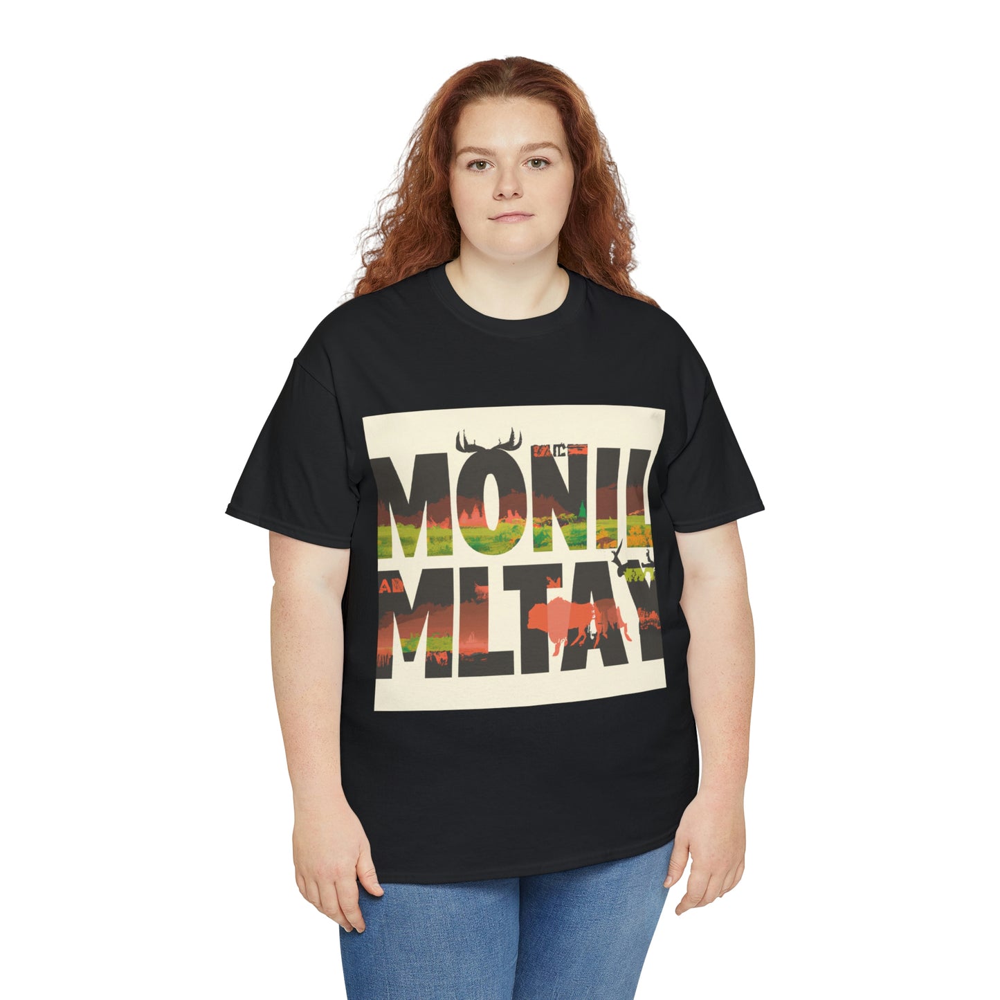 Montana's wildlife includes various big game species such as mule deer, elk, pronghorn, moose, bighorn sheep, and mountain goats. Predators such as grizzly bear, wolves, and mountain lions also inhabit - T-shirt